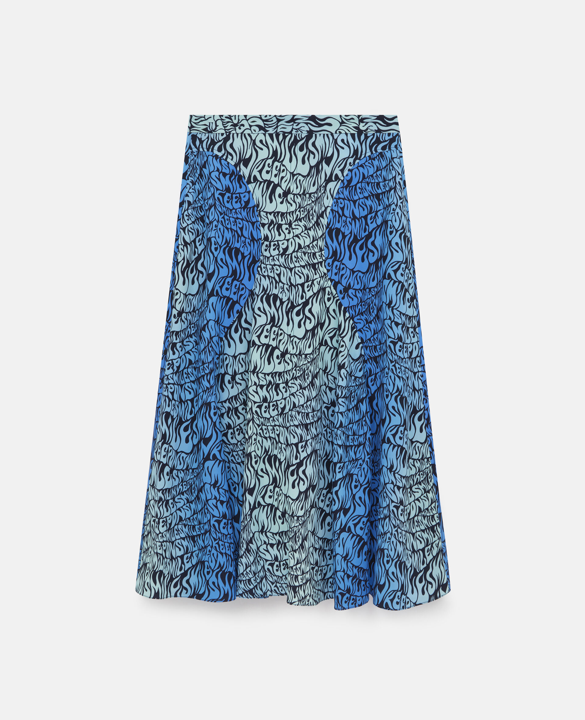 Midi Skirt-Blue-large image number 0