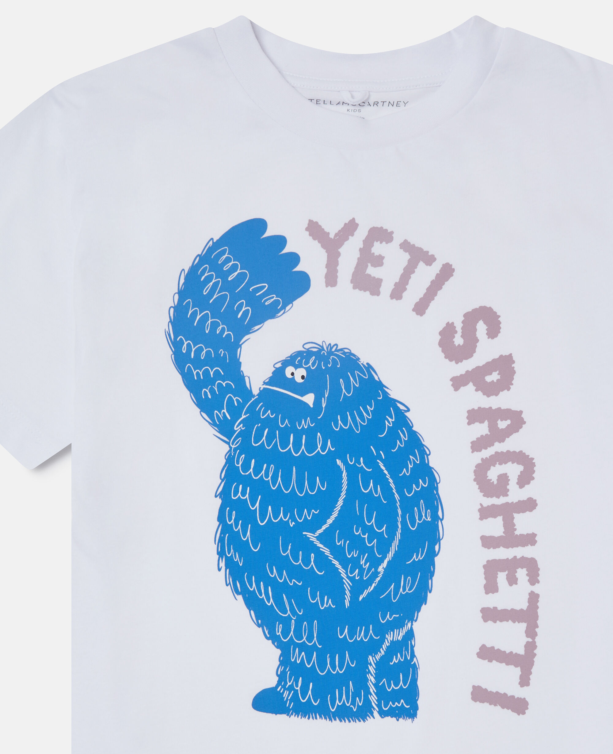 Kids ピュアホワイト モンスター グラフィックTシャツ | Stella