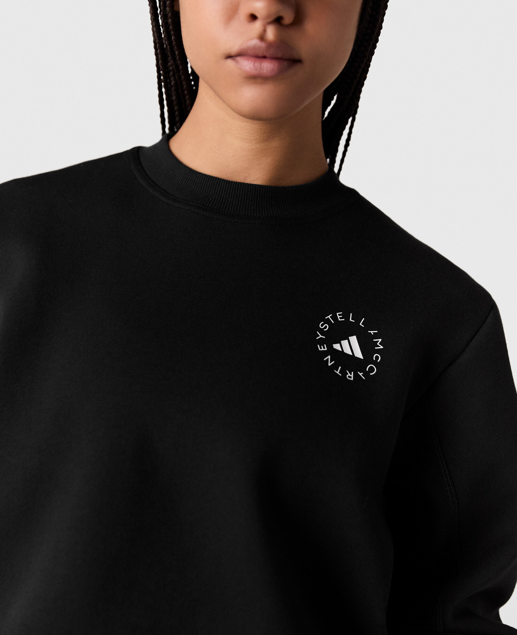 STELLA McCARTNEY 黒トレーナー セール】オールブラックス エッセンシャルズ長袖クルーネック