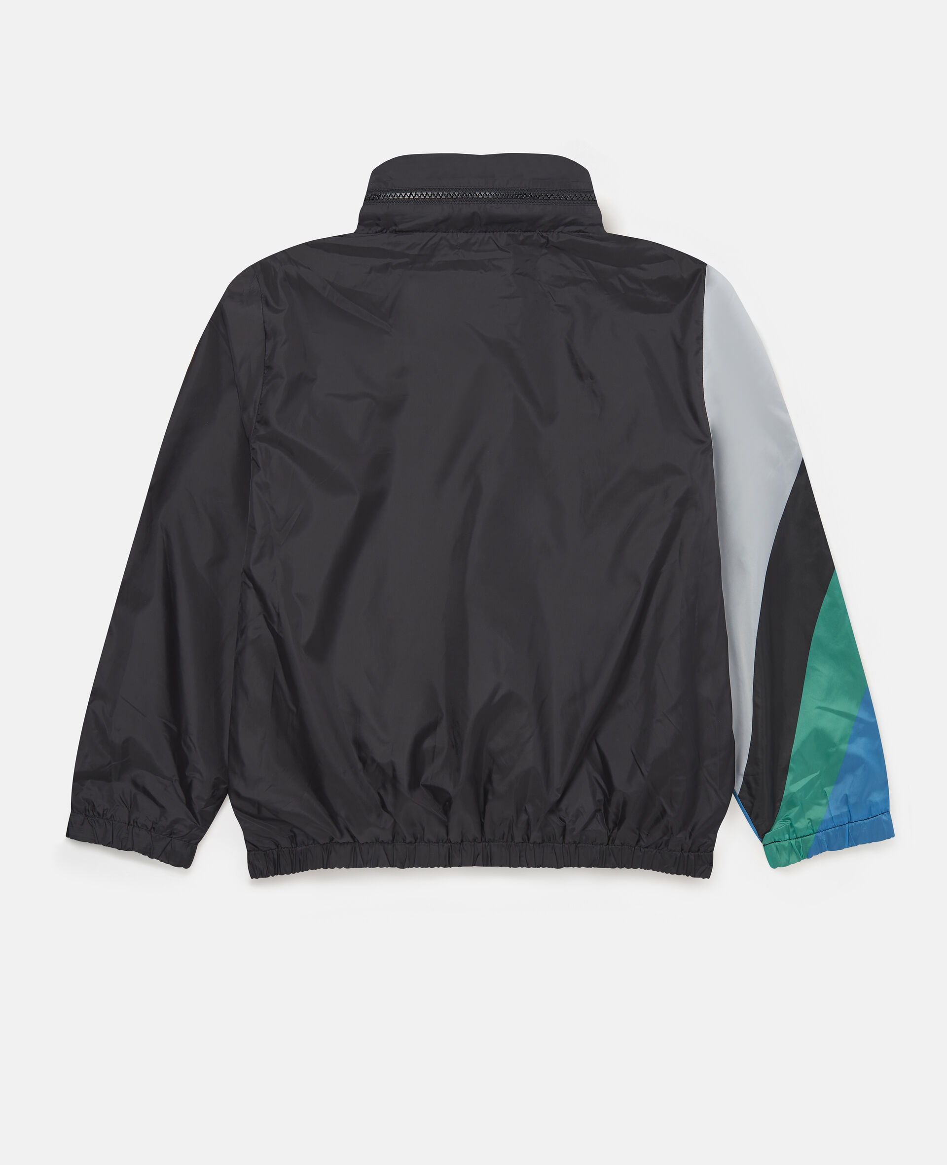 Star Print Sport Jacket-Black-large image number 2