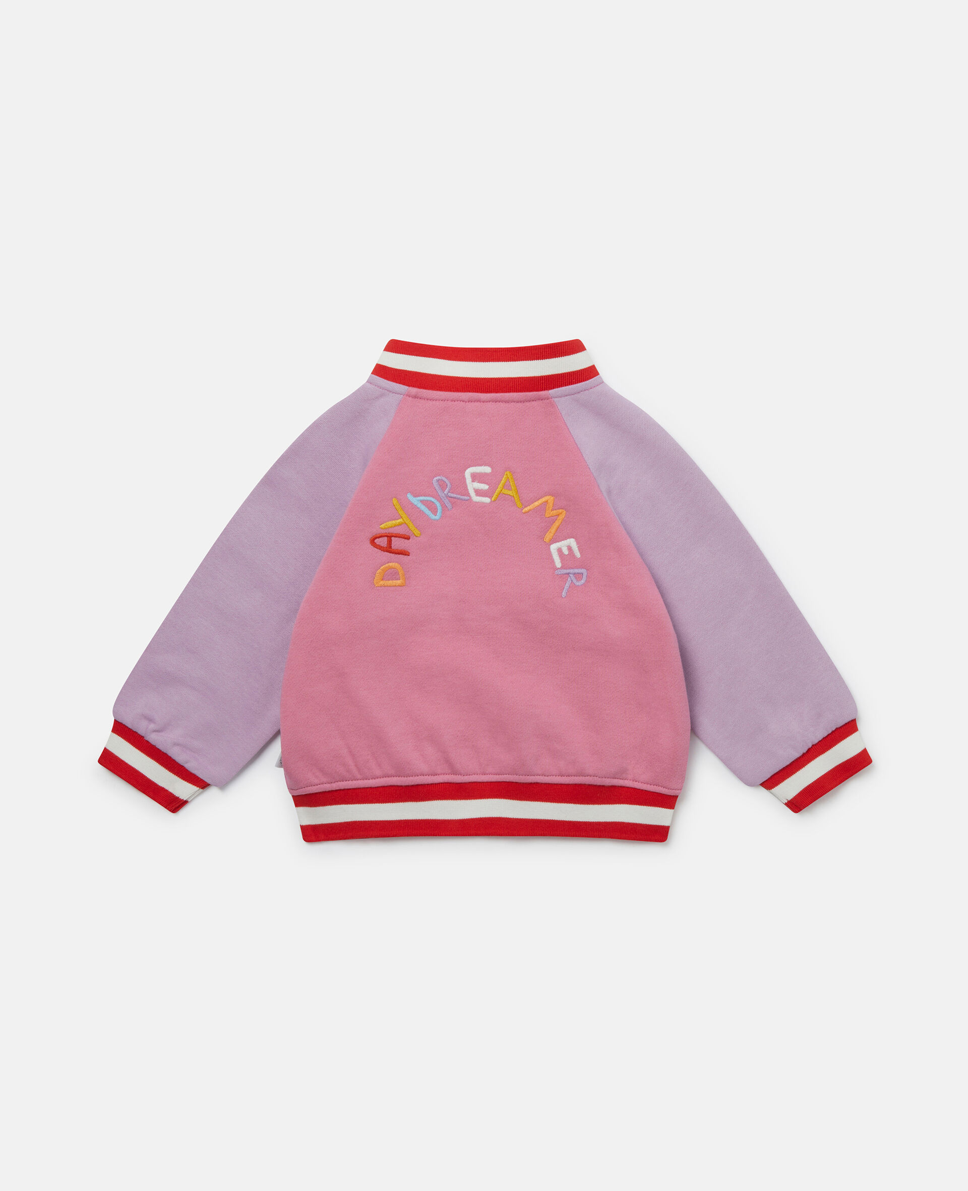 Daydreamer Embroidery Bomber Jacket-Pink-large image number 2