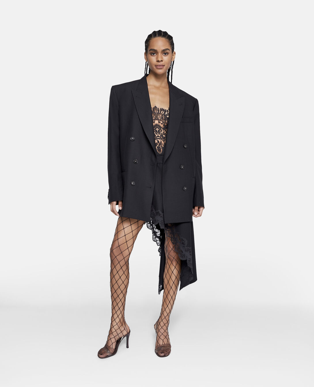 Women Black Oversized Double-Breasted Blazer | Stella McCartney GB