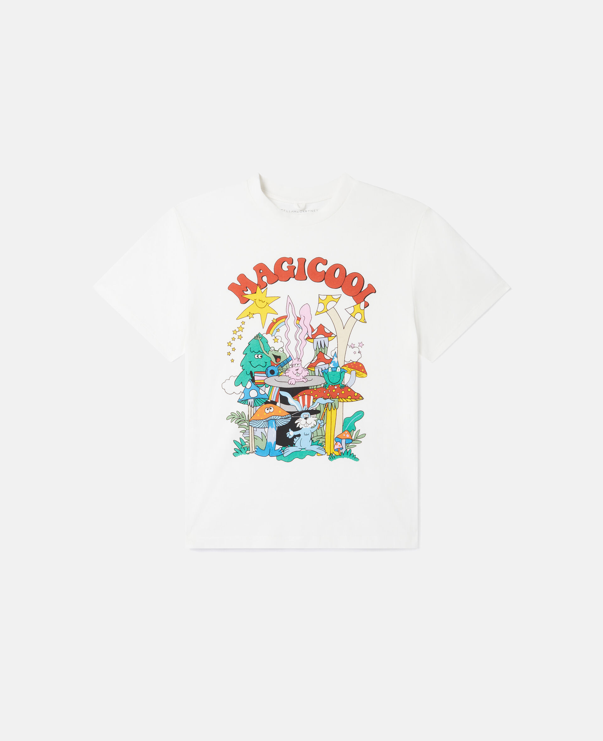 Woodland Friends Crewneck T-Shirt-White-medium