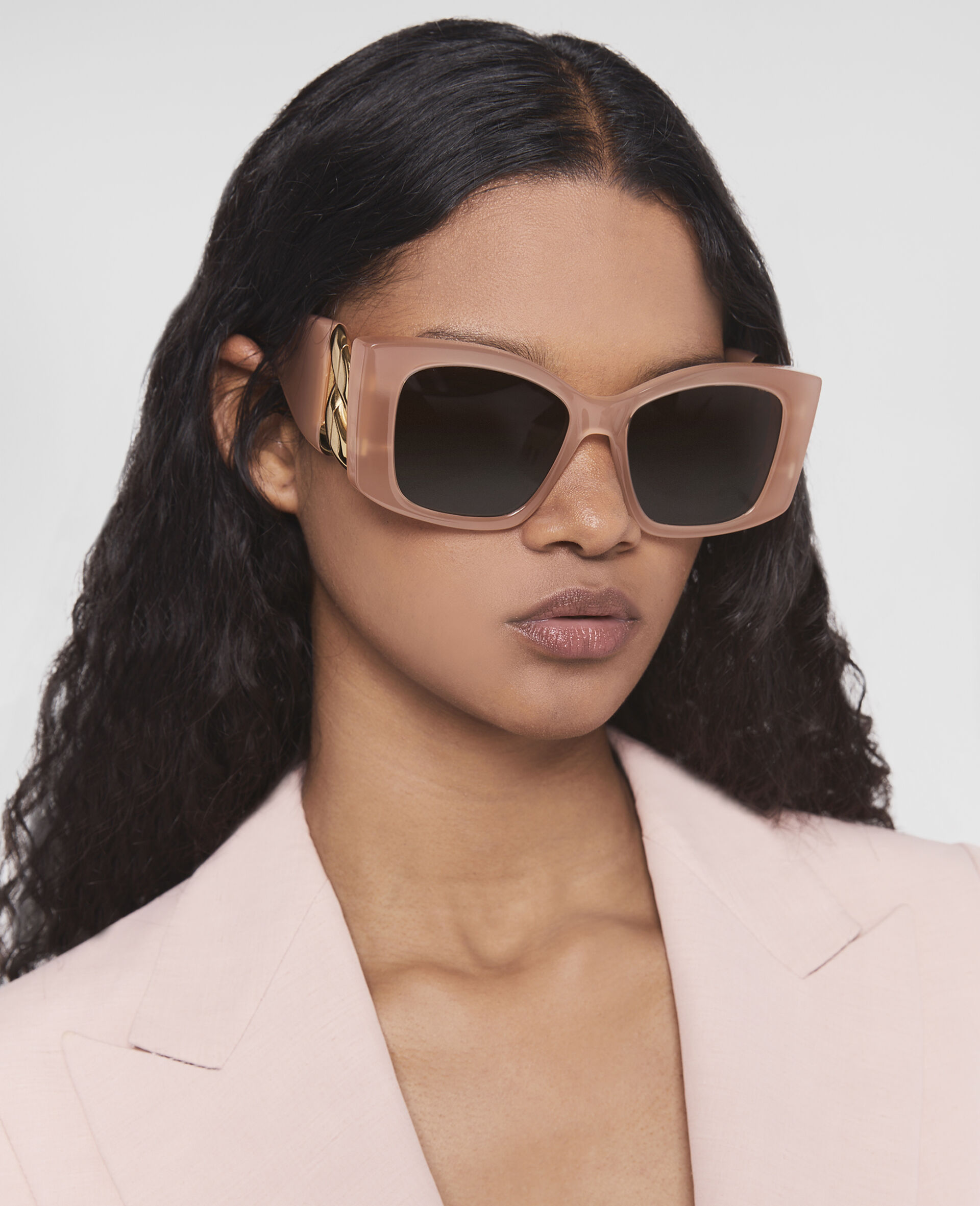 Falabella Square Sunglasses-Pink-model