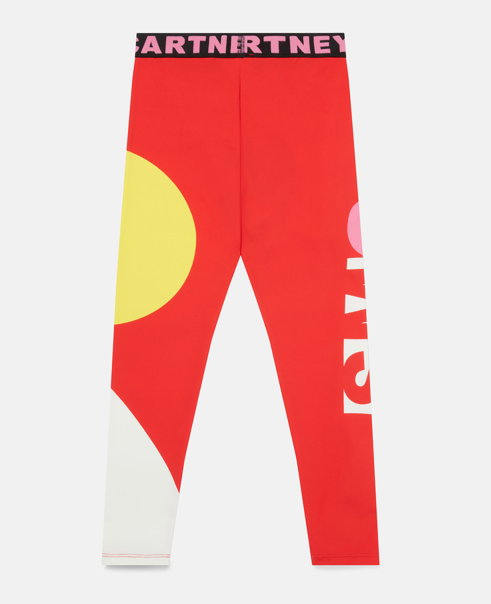 Colourblock Logo Tape Leggings-Multicolour-large image number 3