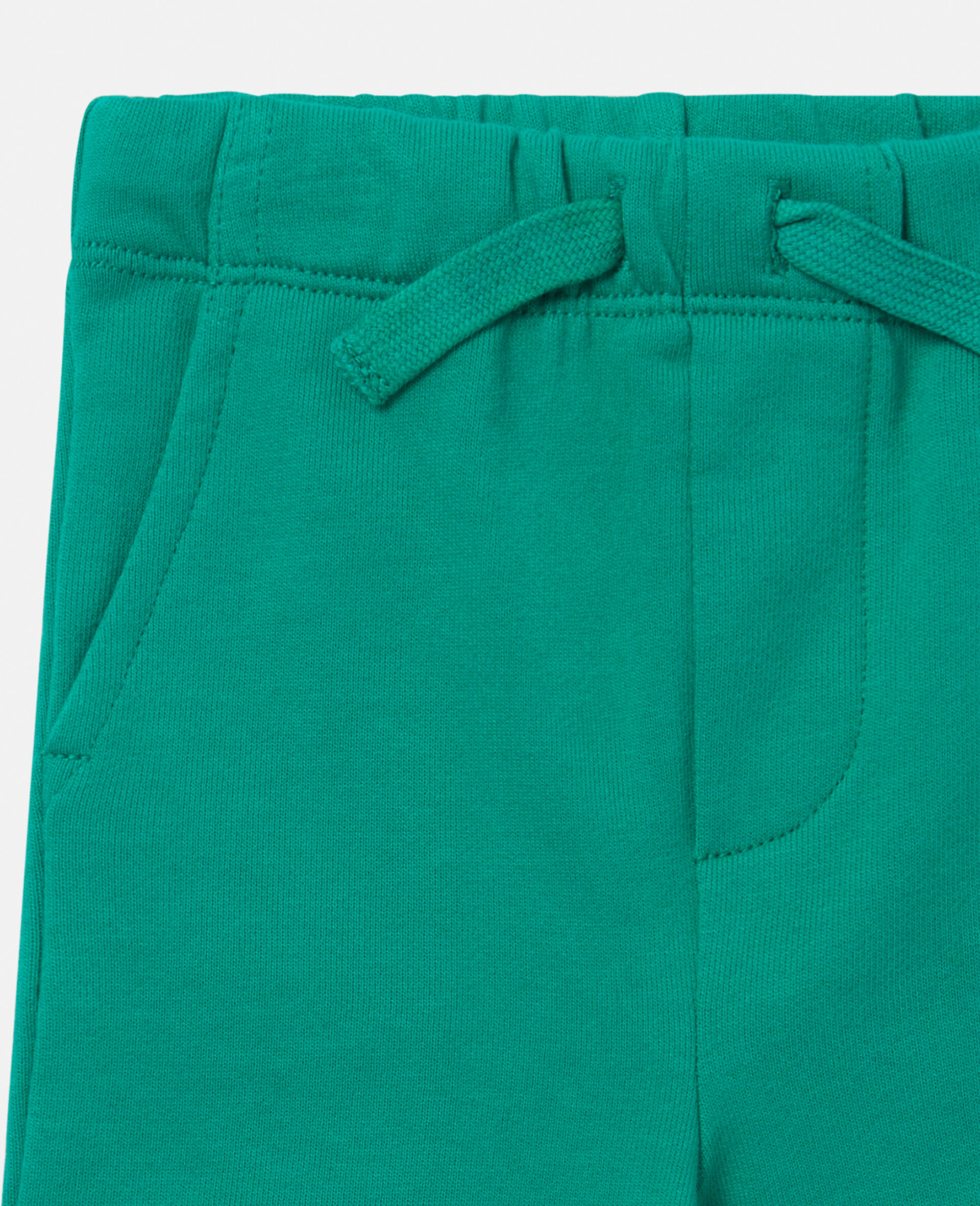 青蛙图案慢跑裤-绿色-large image number 1