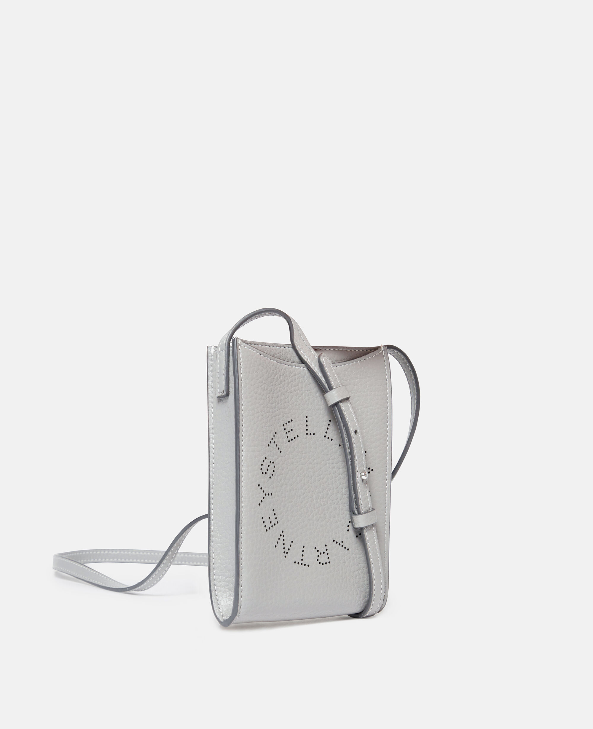 在庫1点☆すぐ届く STELLA MCCARTNEY ポーチ Women スモーク ロゴ グレイン オルター マット クロスボディ