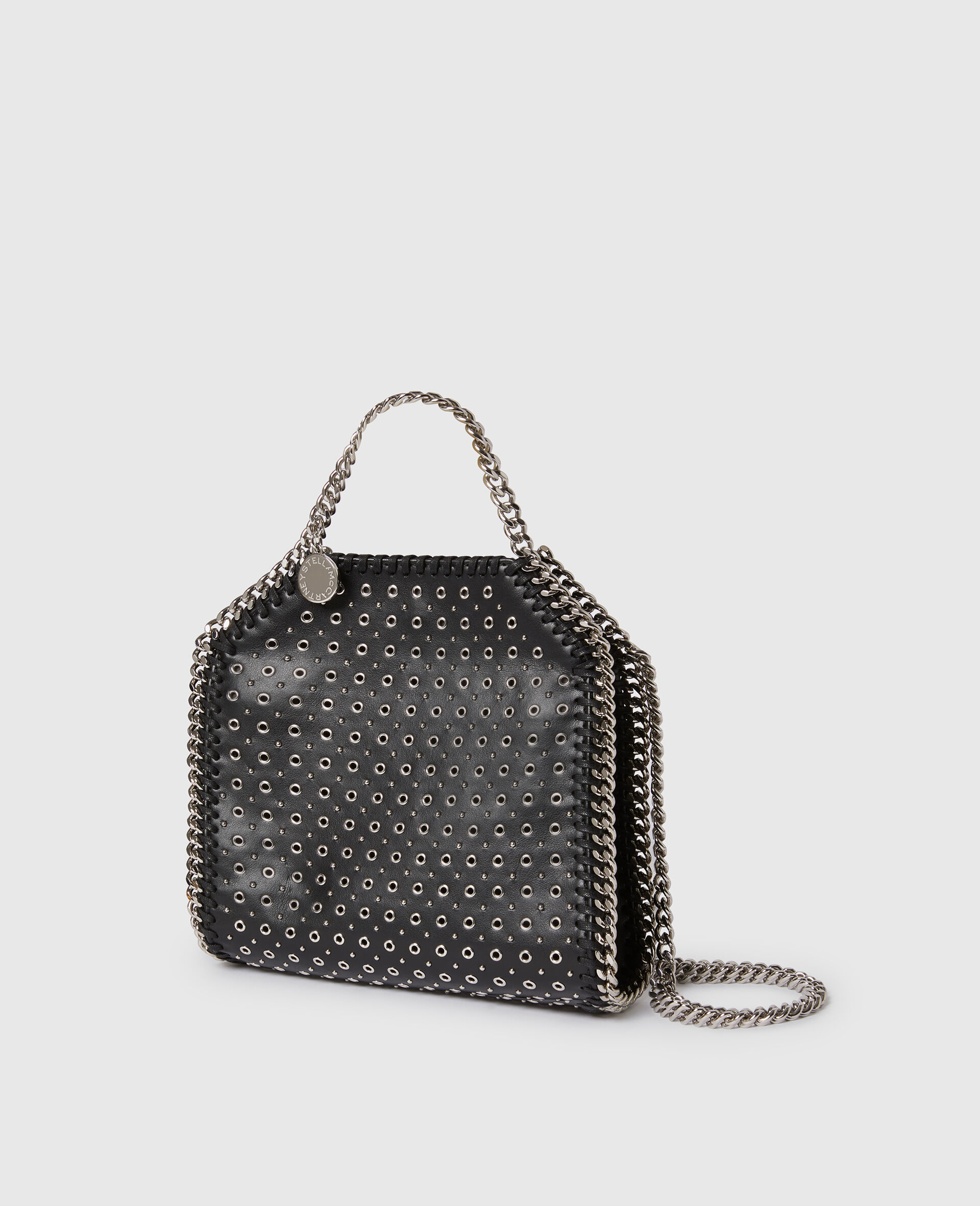 Falabella Eyelet-Stud Mini Tote Bag-Black-large image number 2