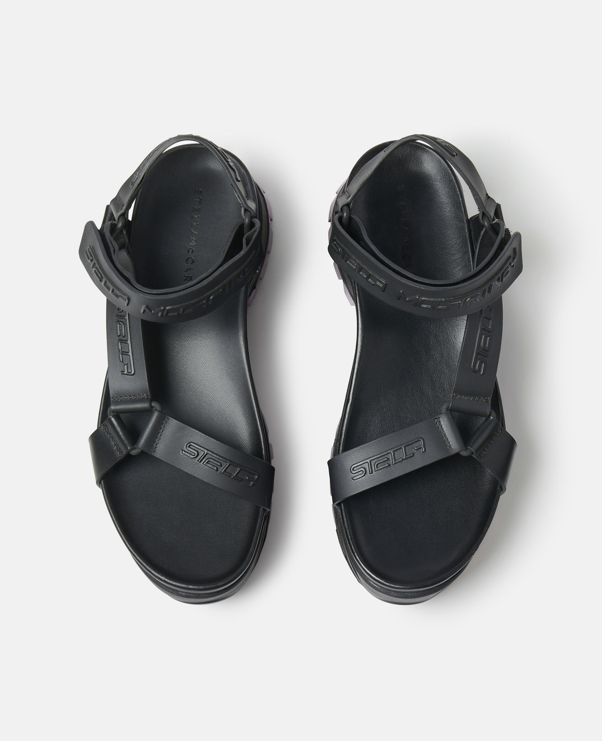 Trace Strap Sandals-Black-large image number 3