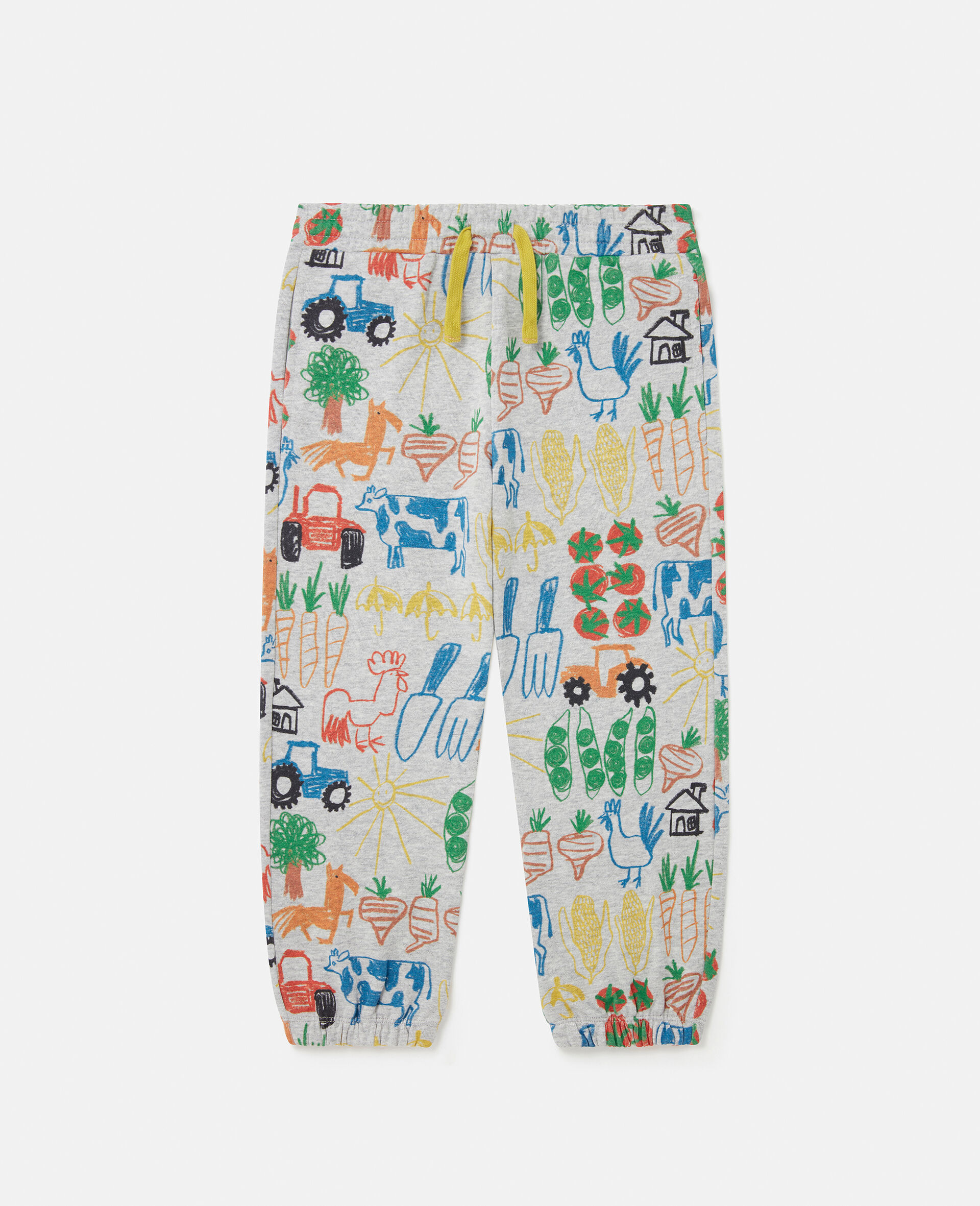 Farmyard Print Joggers-Multicolour-medium