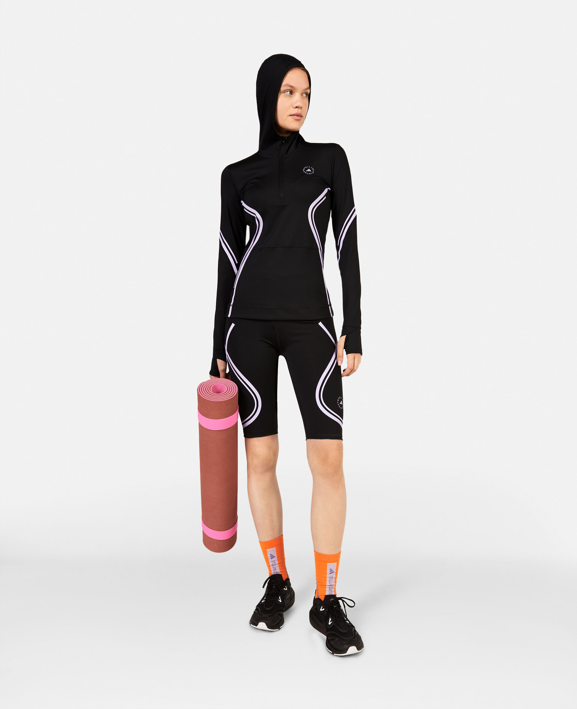 TruePace半拉链连帽夹克-Multicolored-model TruePace半拉链连帽夹克-Multicolored-model