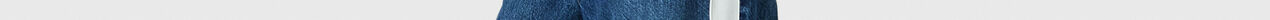 Jean droit a rayures laterales-Bleu-medium