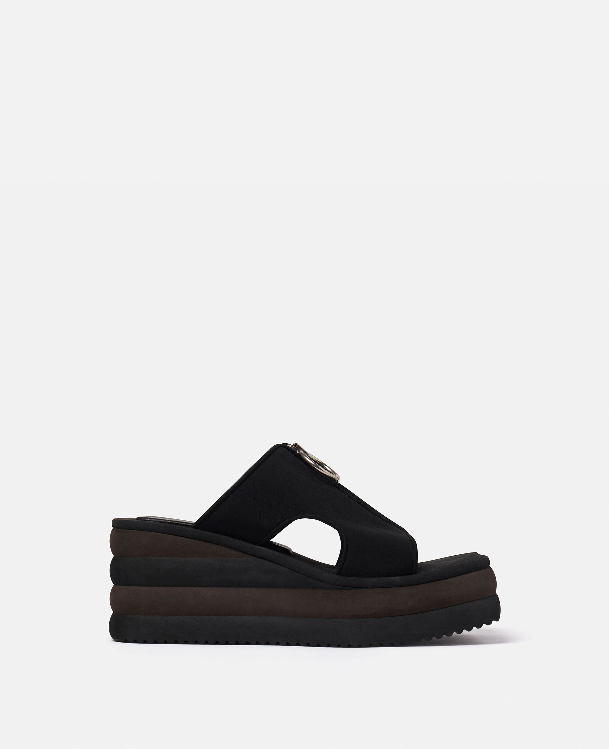 Women Black Scuba Platform Slides | Stella McCartney FI 売り切れ必至! 【新品】STELLA MCCARTNEYスキューバプラットフォームスライド サンダル