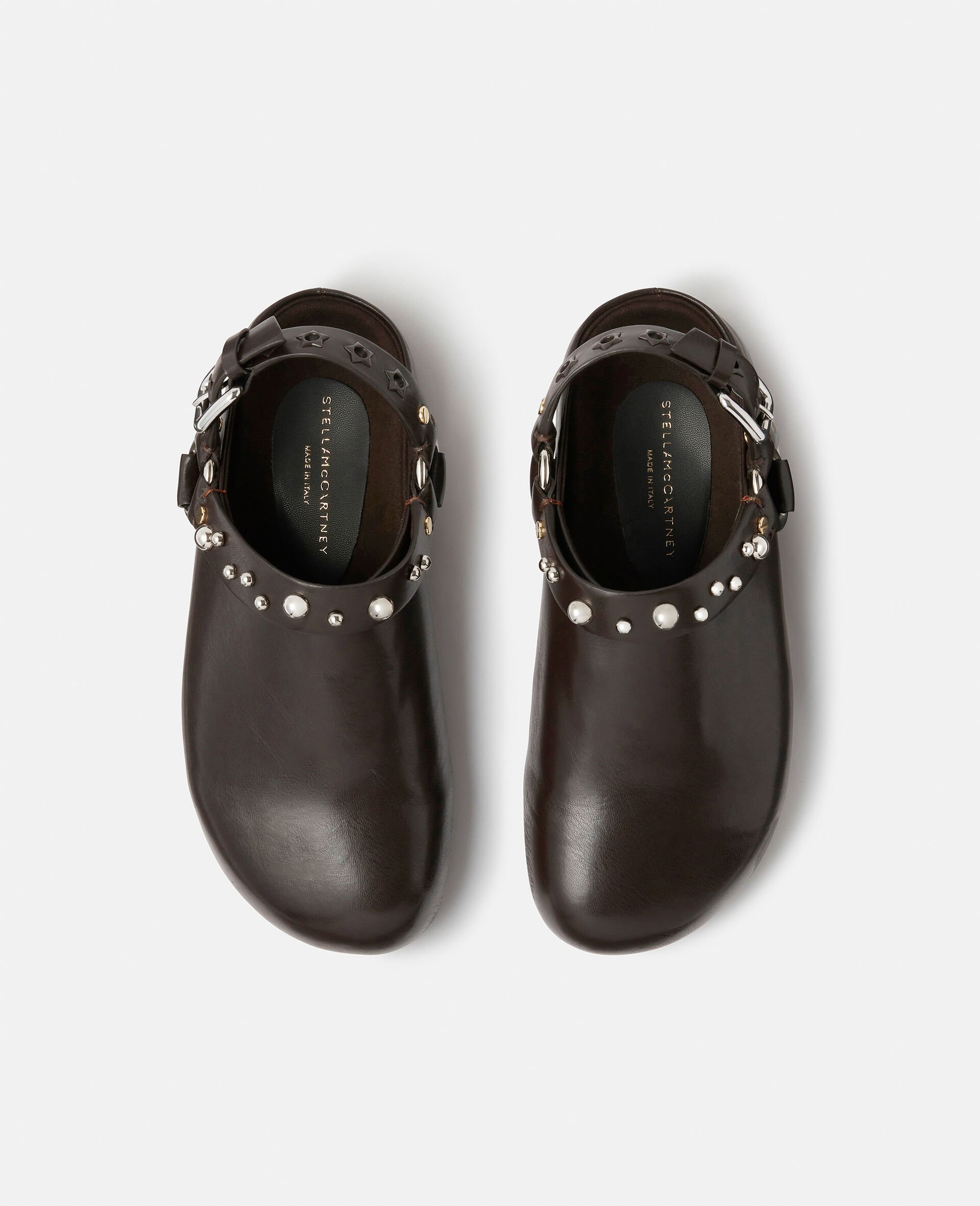 Elyse Studded Clogs -Brown-large Elyse Studded Clogs -Brown-large image number 4