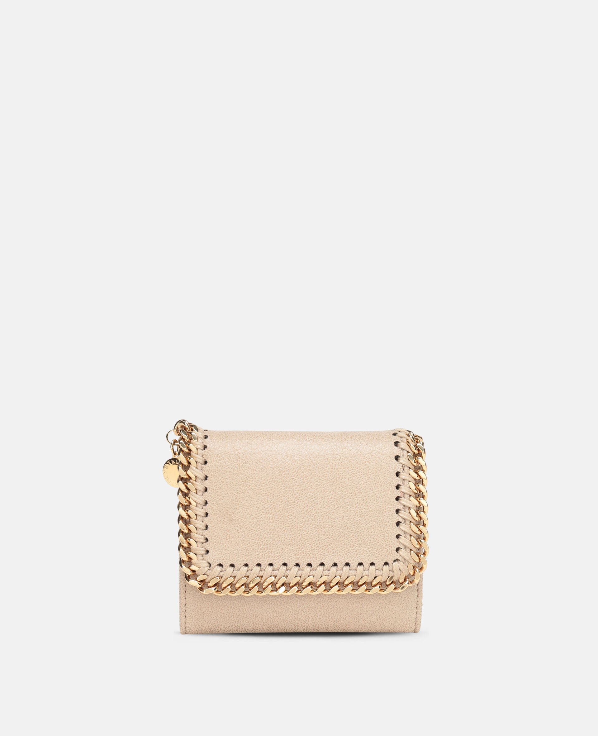 Falabella Small Flap Wallet-Beige-medium