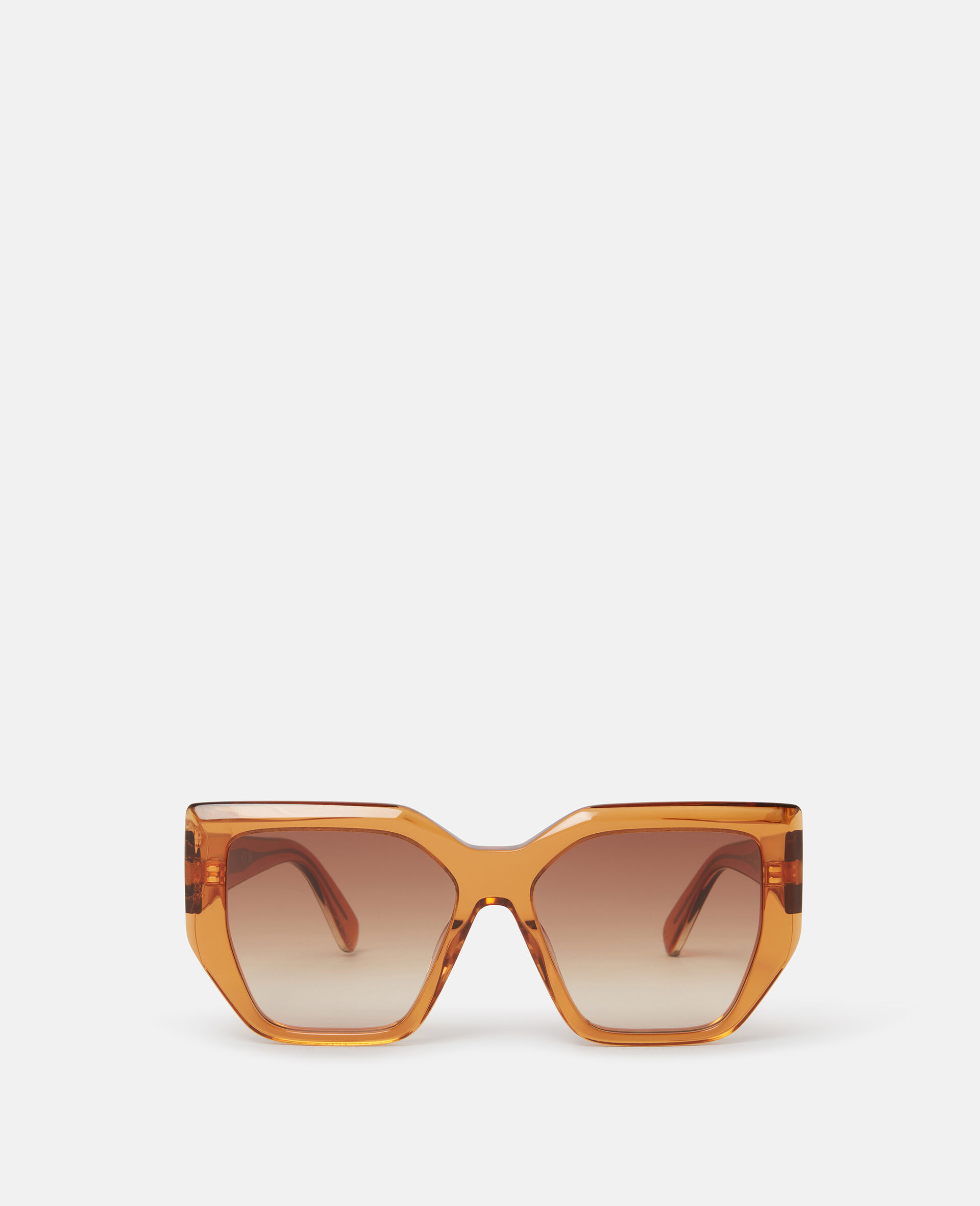 Chunky Square Cat-Eye Sunglasses-Black-large image number 0