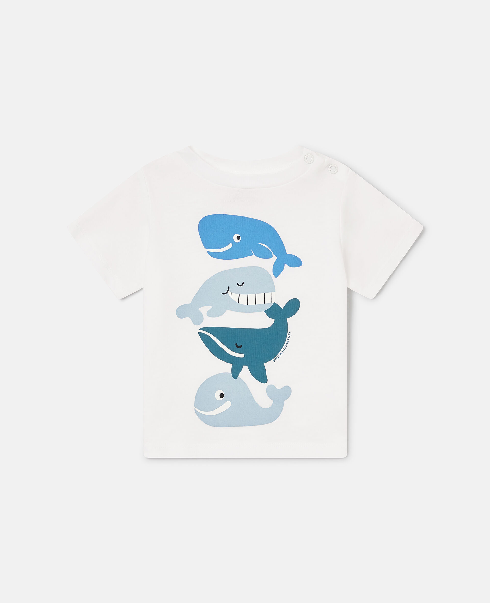 Whale Graphic Short Sleeve T-Shirt-White-medium
