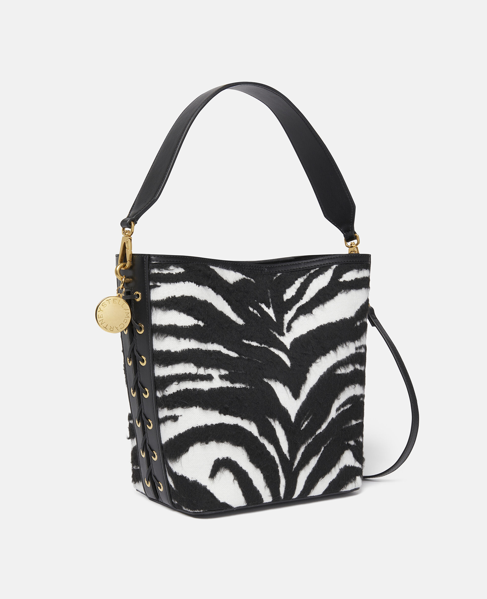 Frayme Tiger Pattern Tote Bag-White-large image number 1
