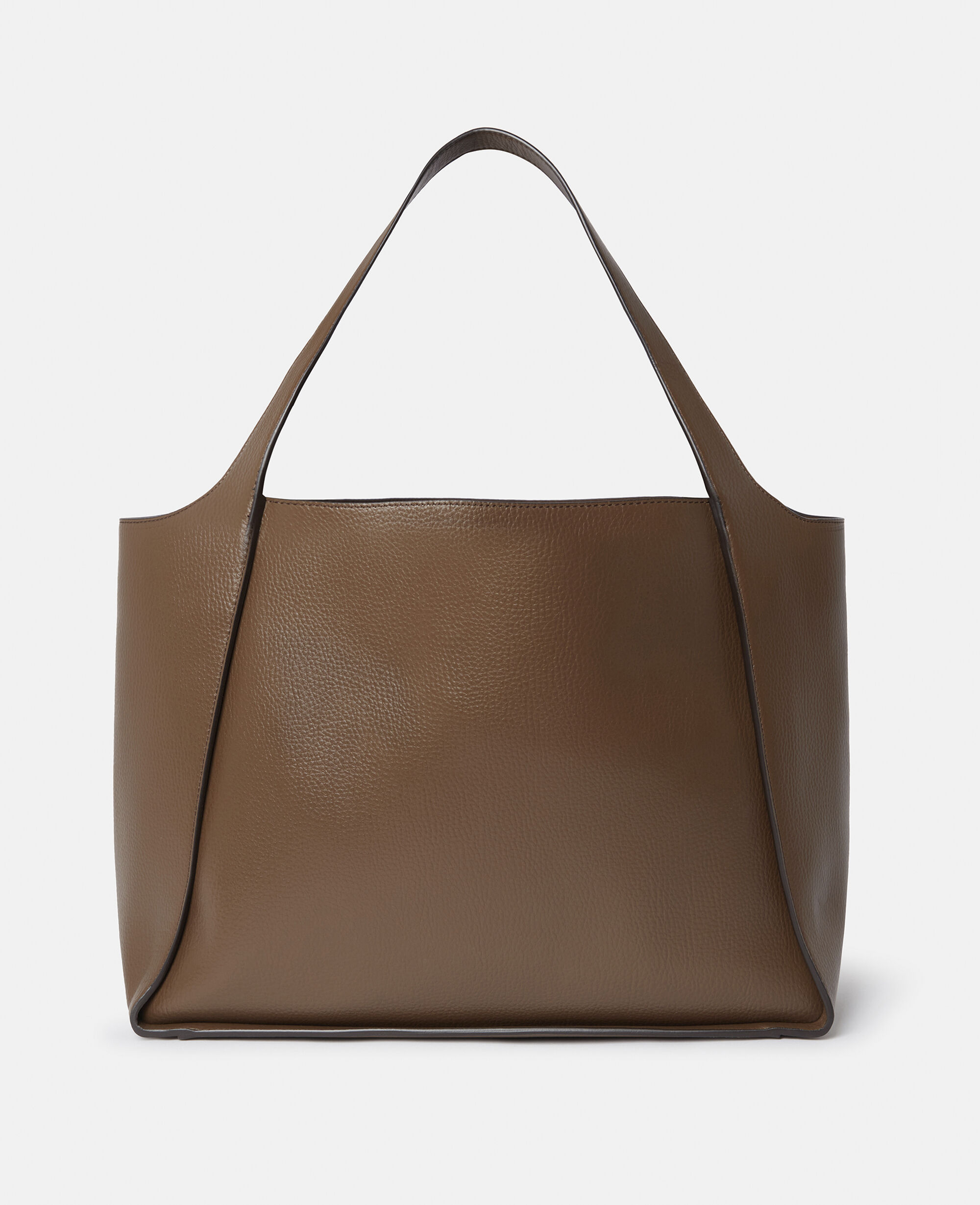 Women Chocolate brown Logo Large Tote Bag | Stella McCartney US