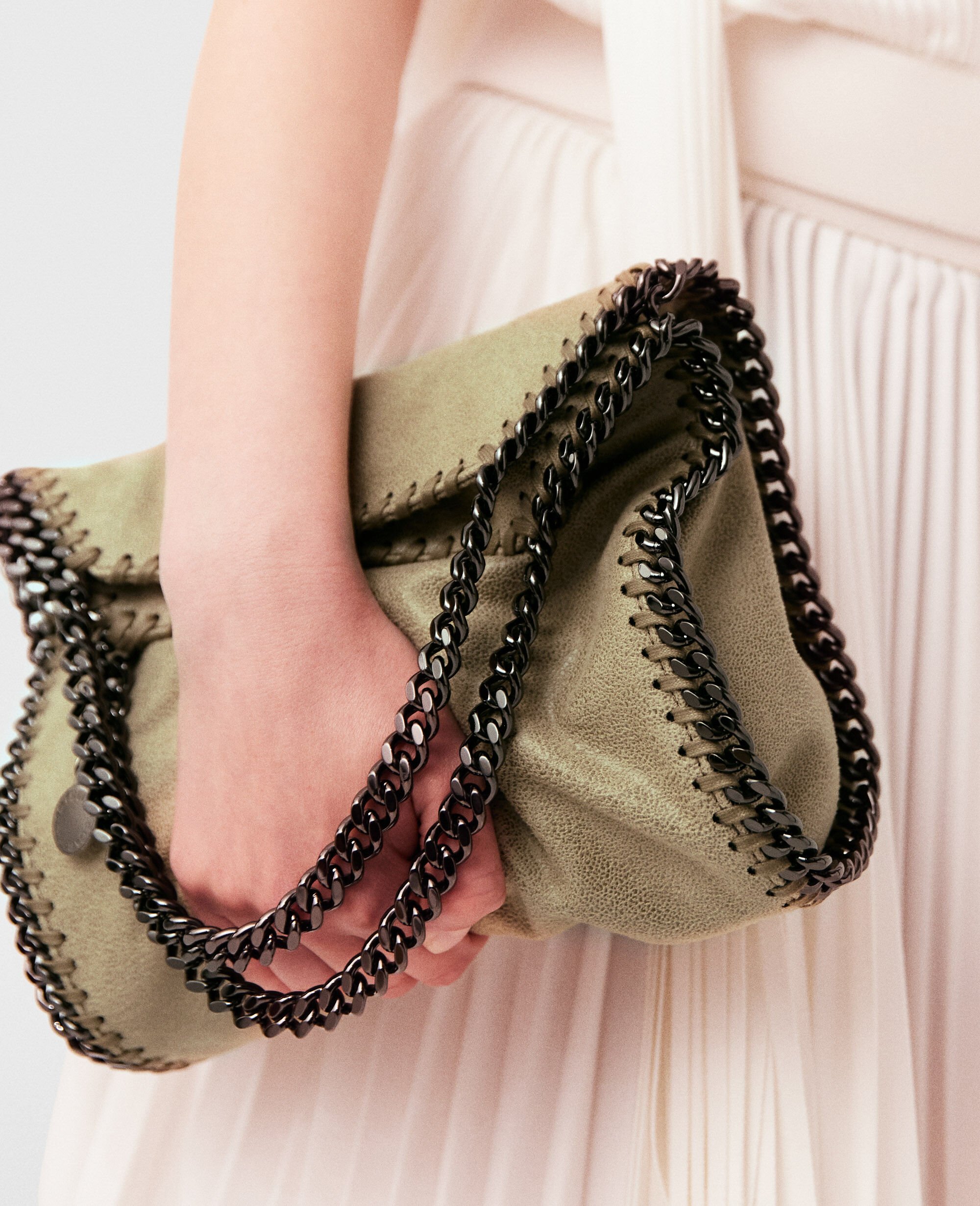 Women Clotted cream Falabella Mini Tote Bag | Stella