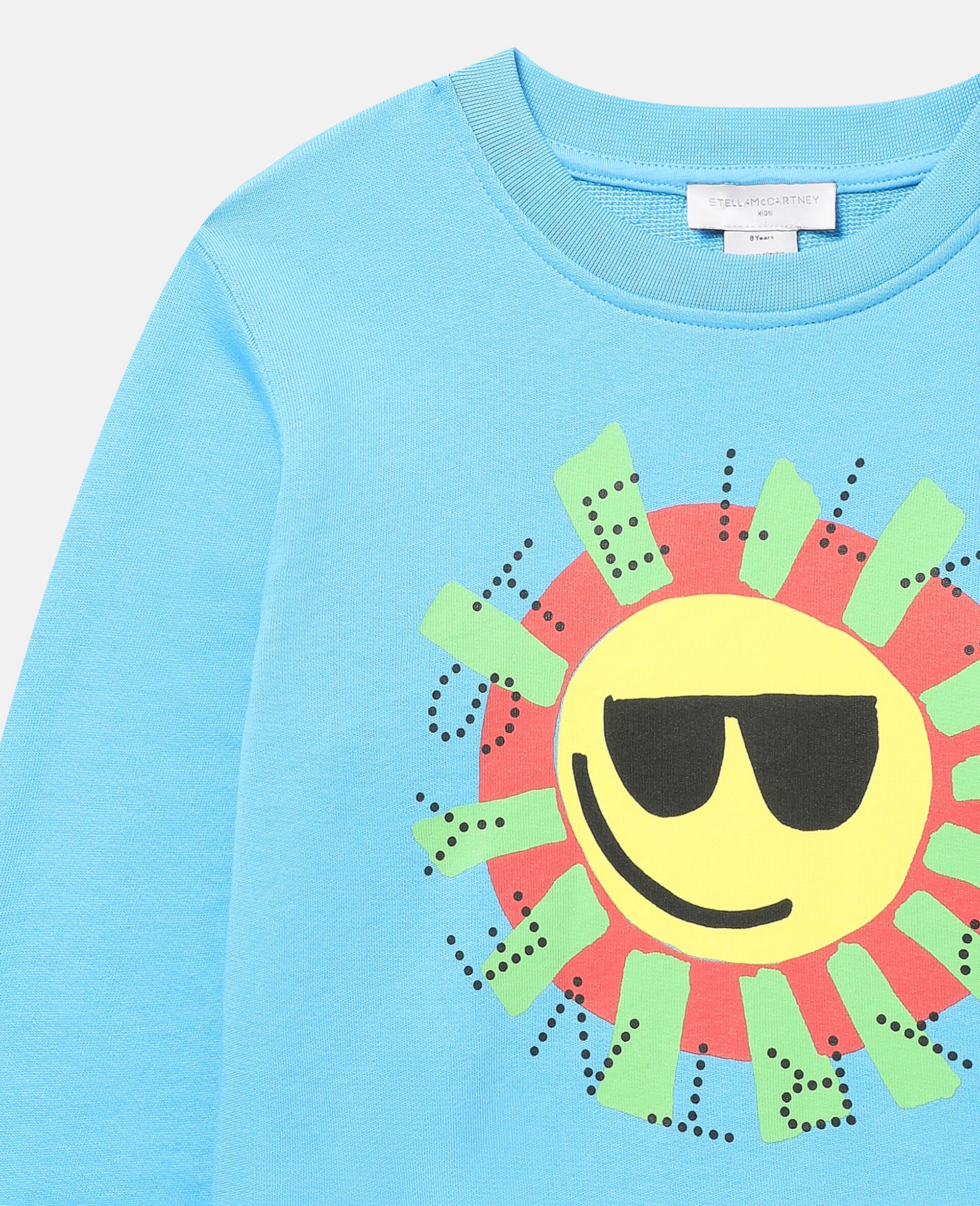 Sunshine Face Sweatshirt-Blue-large image number 3