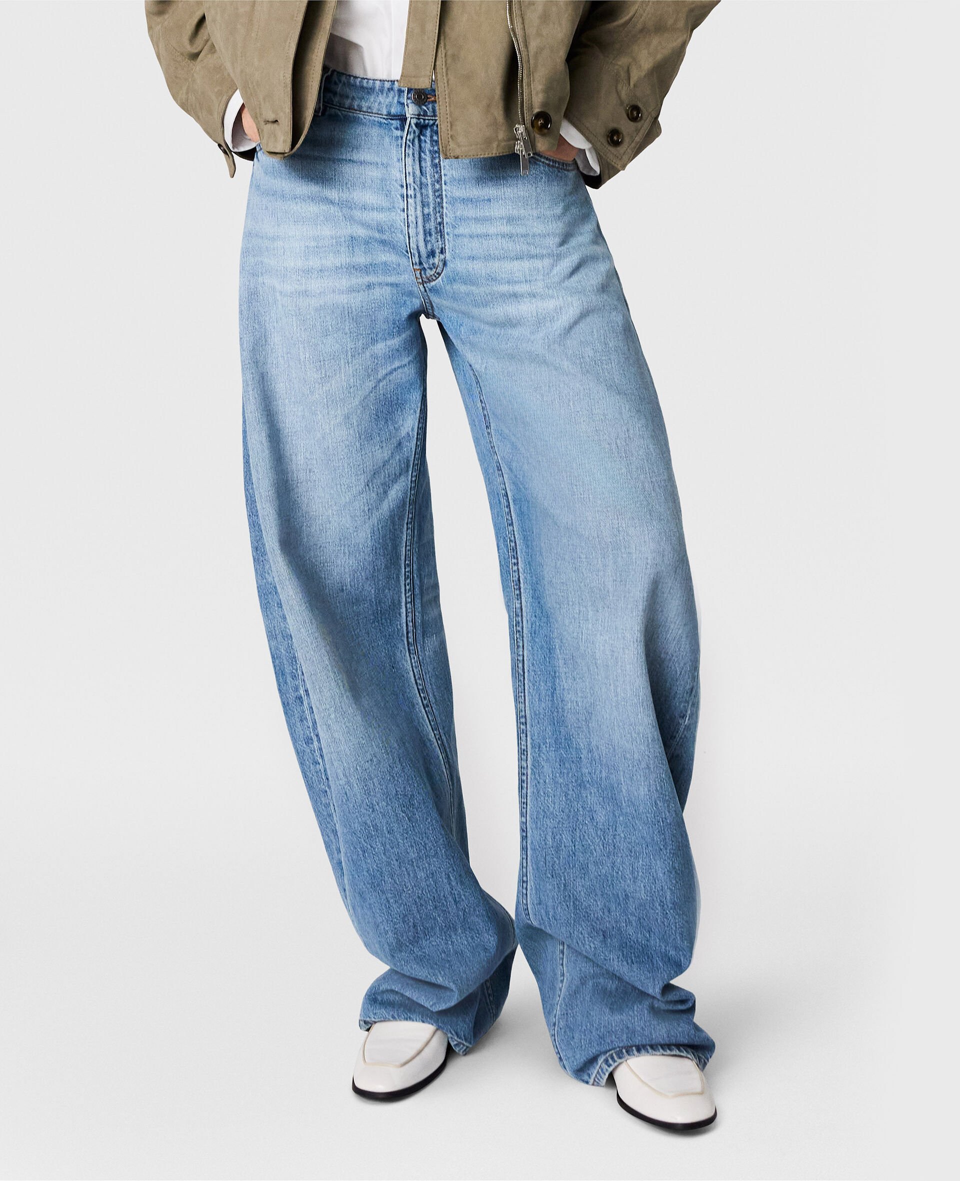 Mid Waist Relaxed Curve Jeans-Blue-large image number 2