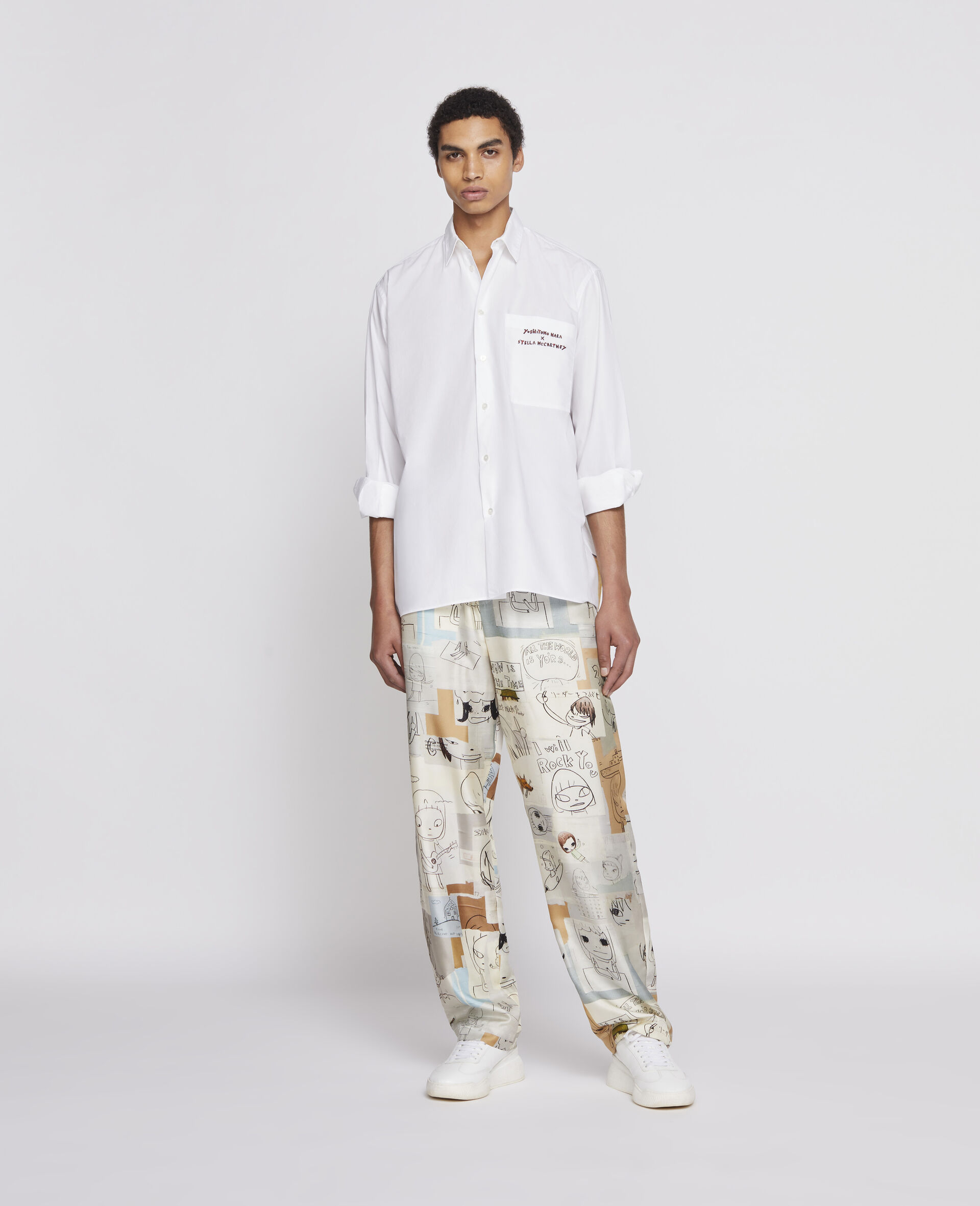 Nara Cotton Shirt-White-large image number 1