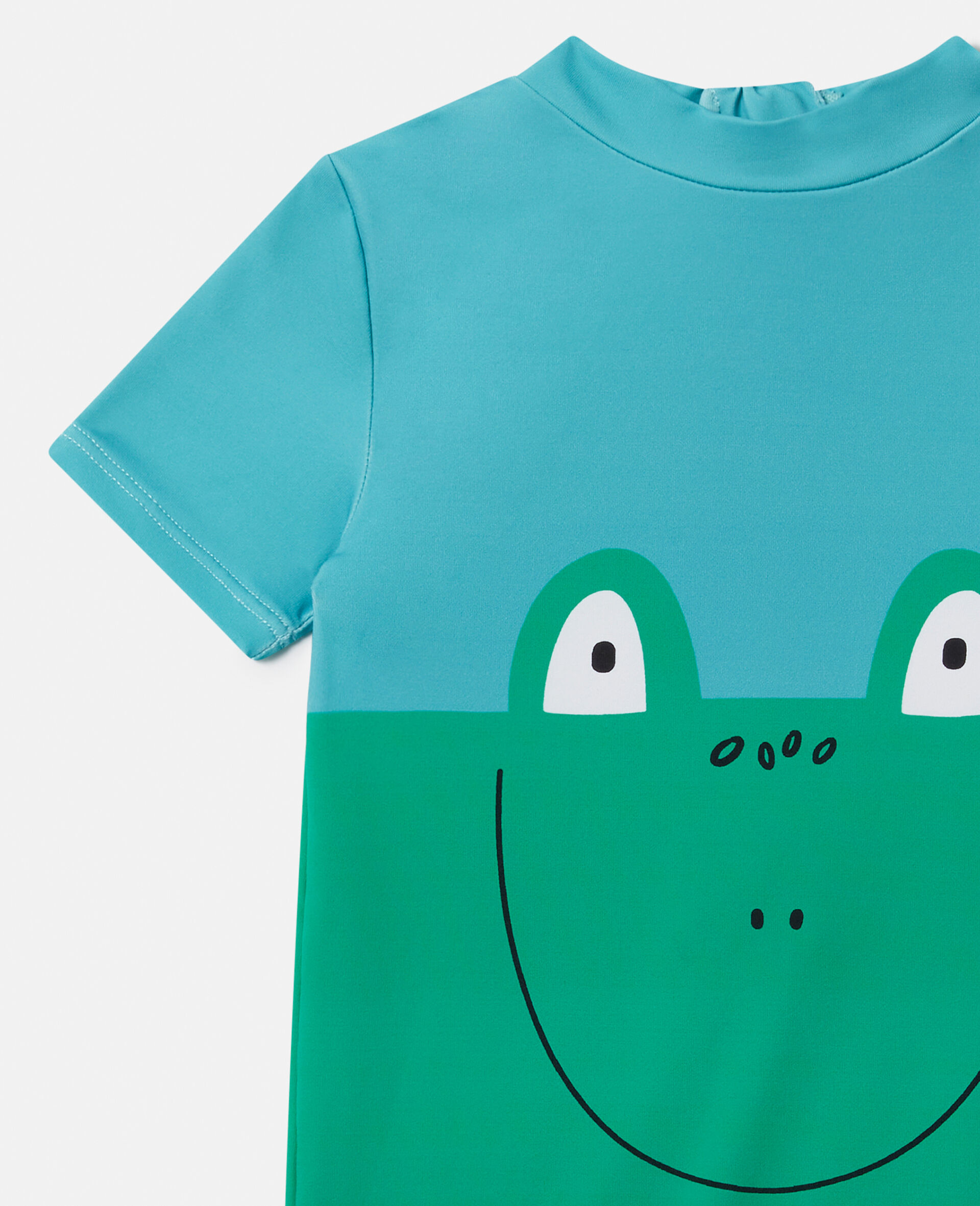 Maillot de bain avec imprime grenouille-Bleu-large image number 1