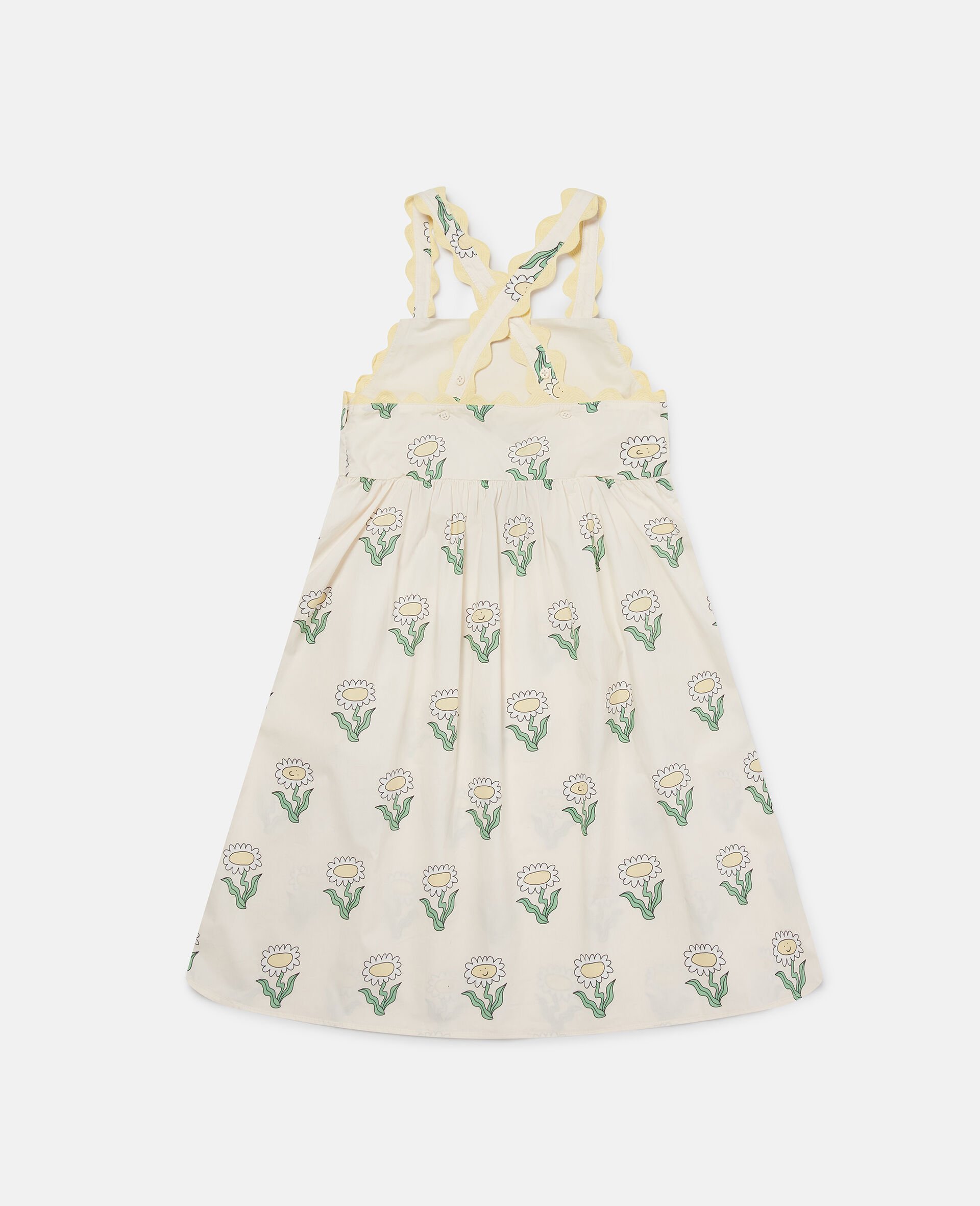 デイジー ノースリーブ スカラップド トリム ワンピース -Cream-large image number 2