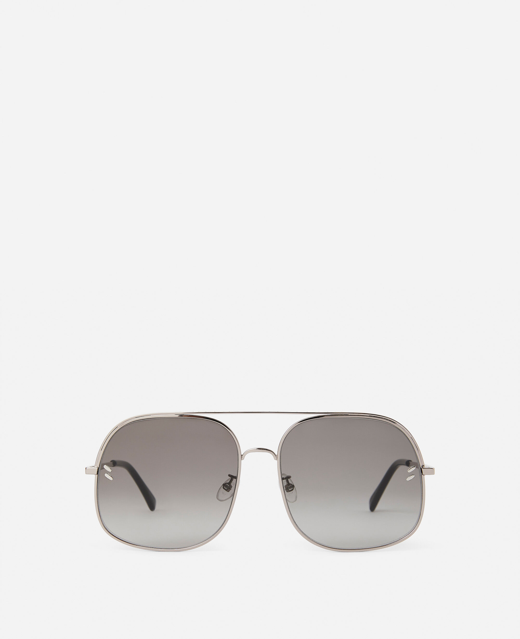 Women Light Ruthenium Square Sunglasses Stella McCartney CY