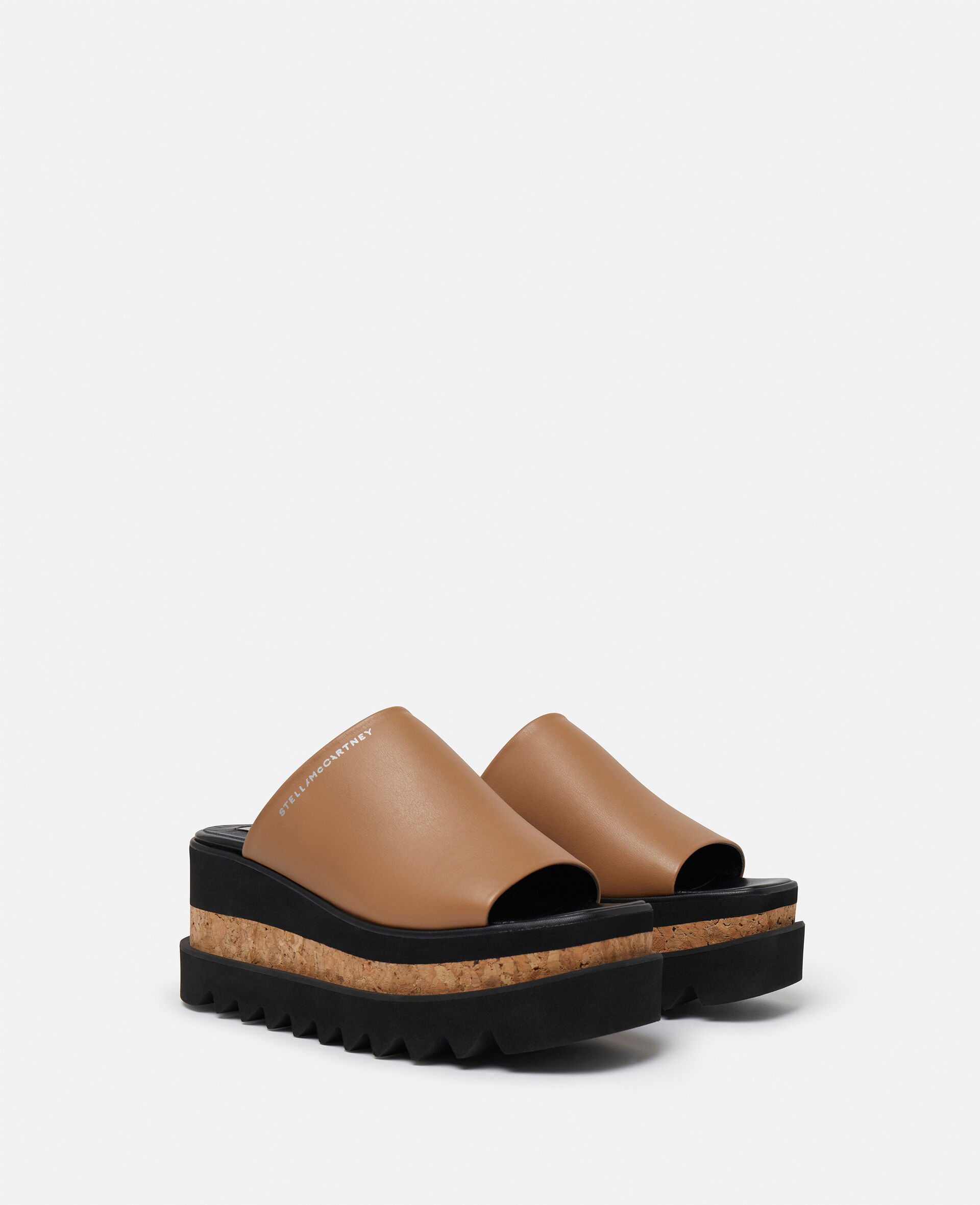 Sneak-Elyse Platform Sandals-Brown-medium