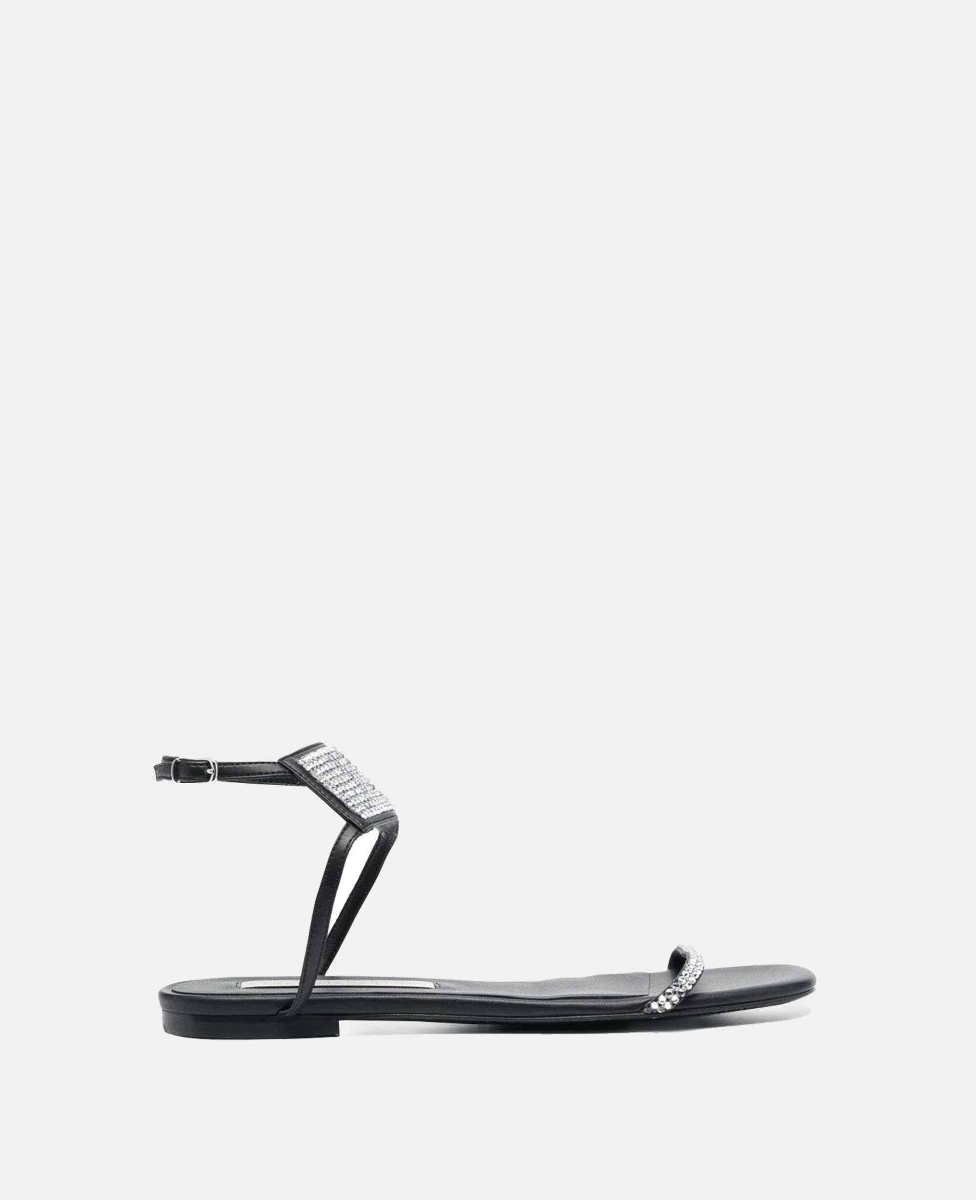 Women Black Stella 100 Crystal Sandals Stella McCartney GB