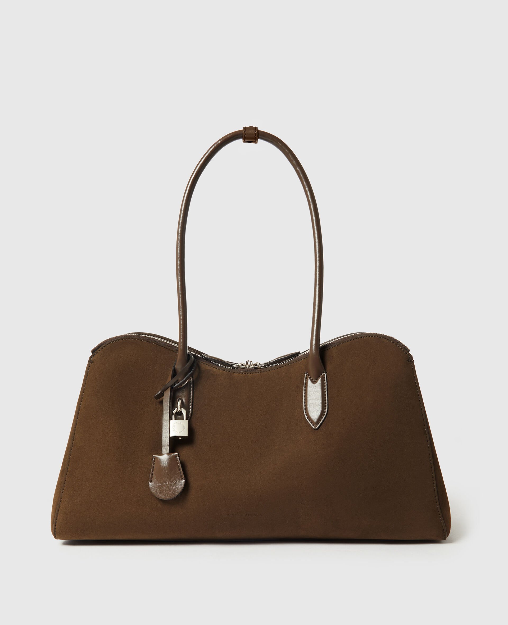 Ryder Suede Tote Bag-Brown-medium