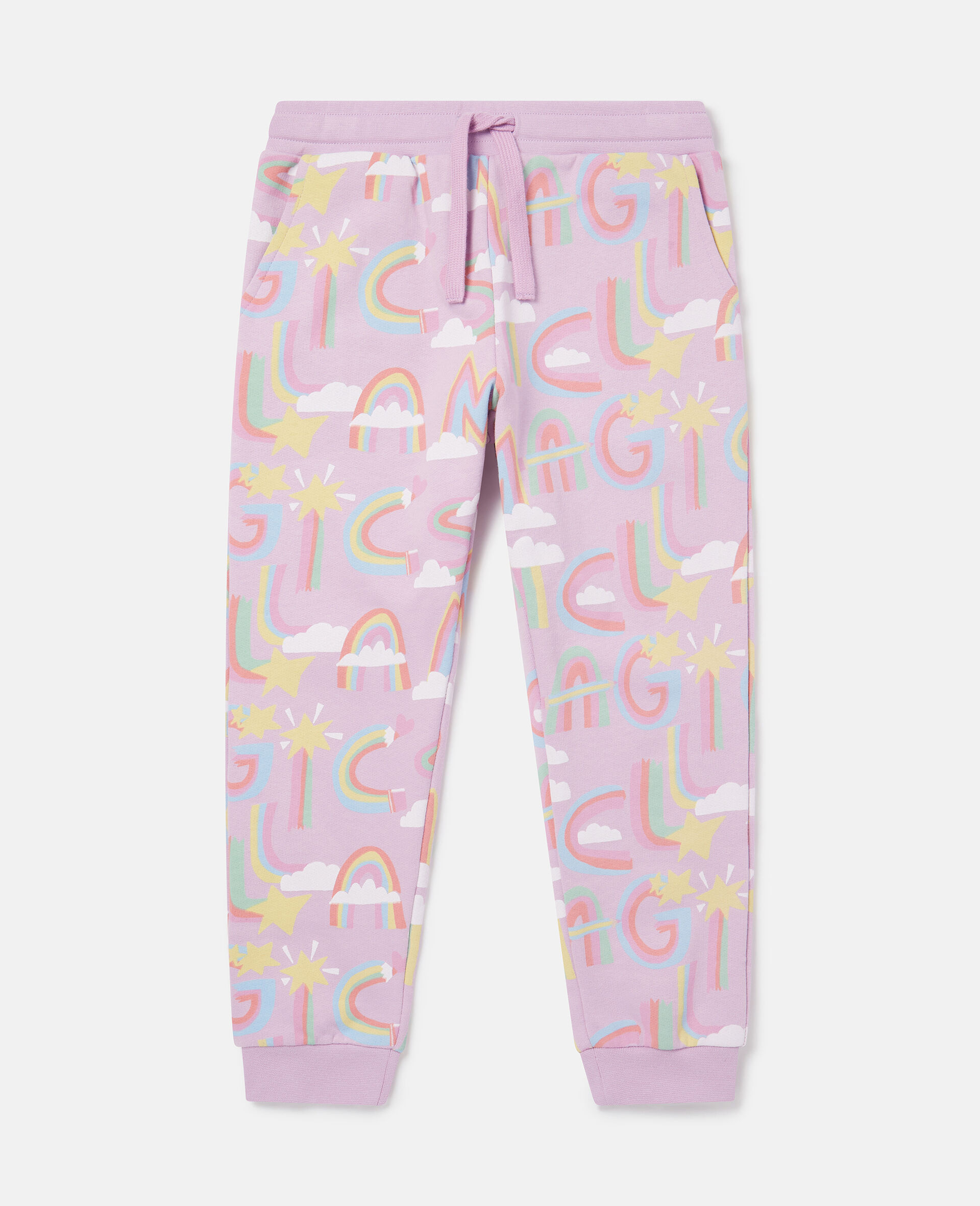 Rainbow Unicorn Cloud Joggers-Purple-large image number 0