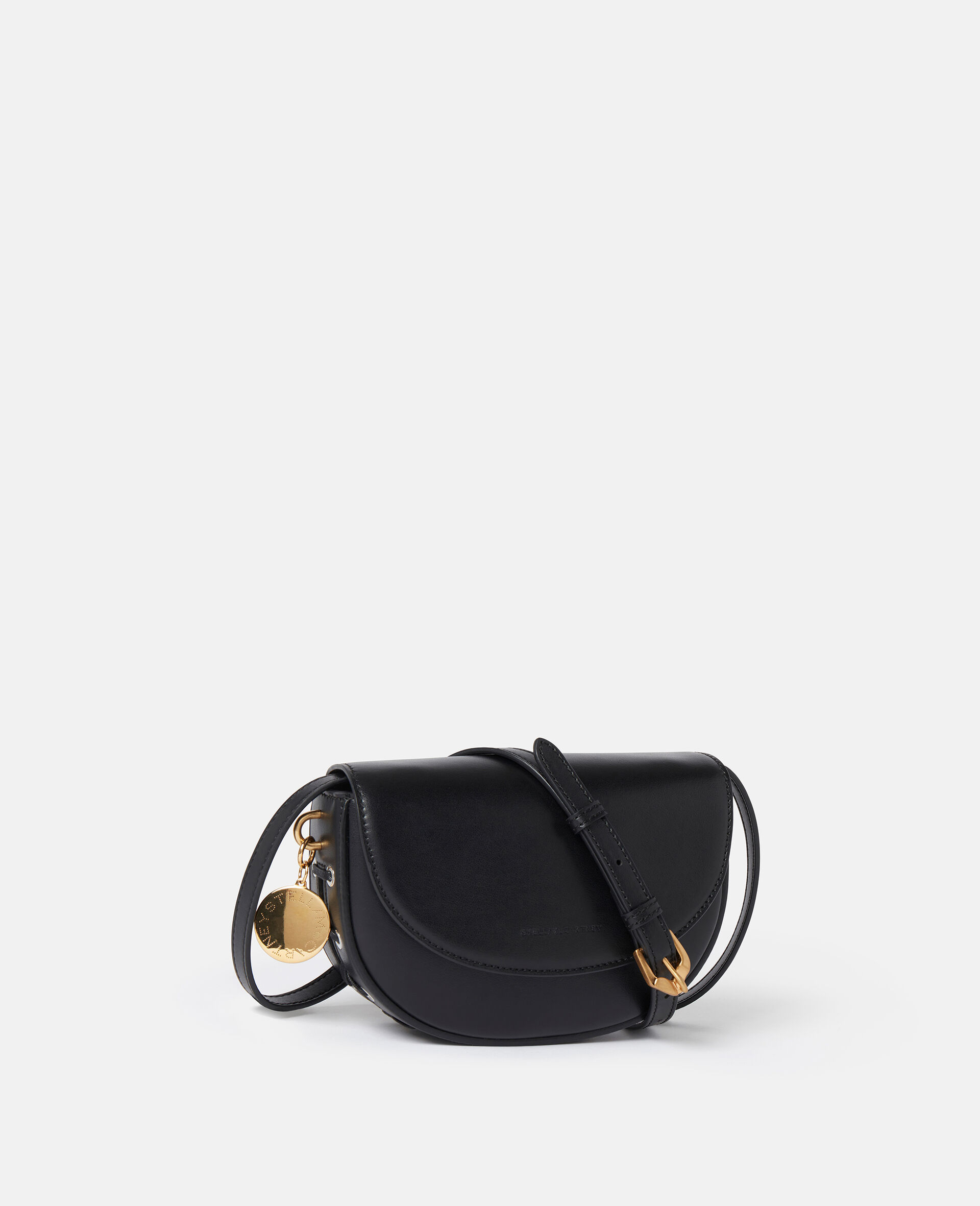 Frayme Whipstitch Small Shoulder Bag-Black-medium