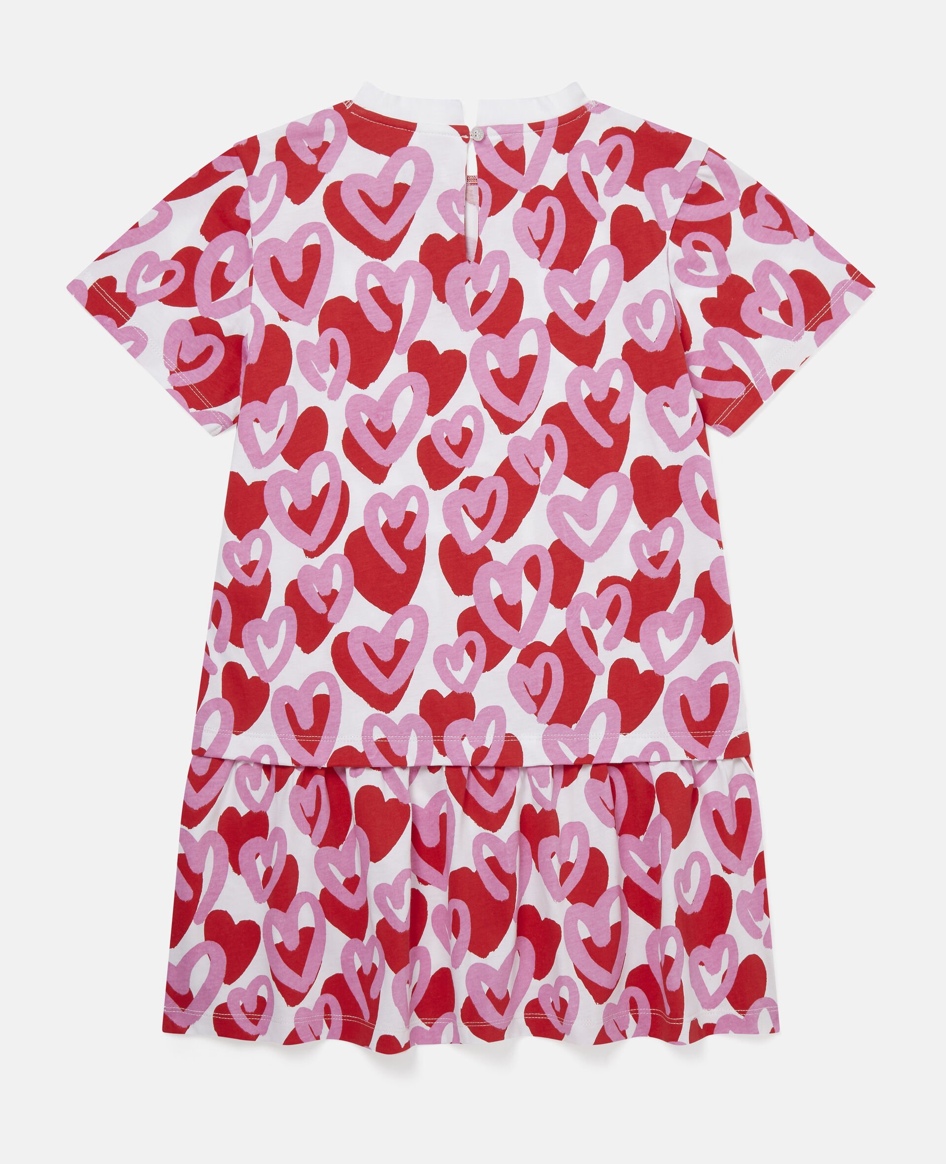 Heart Print Cotton Dress-Multicolour-large Heart Print Cotton Dress-Multicolour-large image number 2