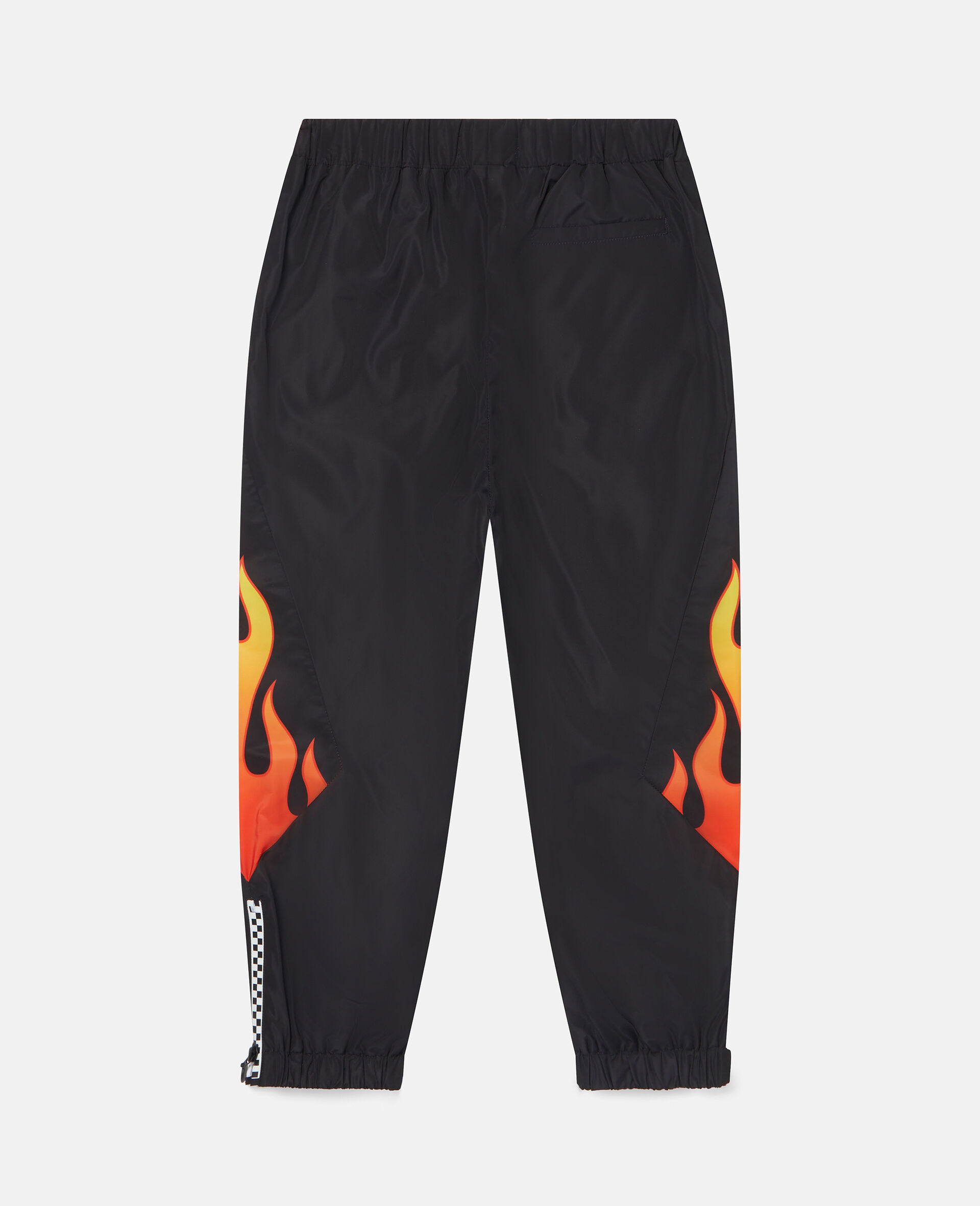 Flame Check Print Joggers-Black-large image number 2