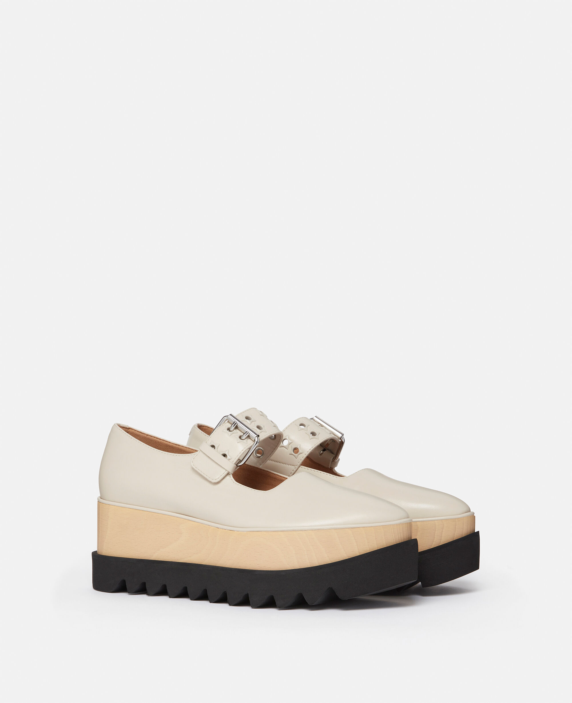 Women Stone white Elyse Star-Studded Mary Janes | Stella McCartney US