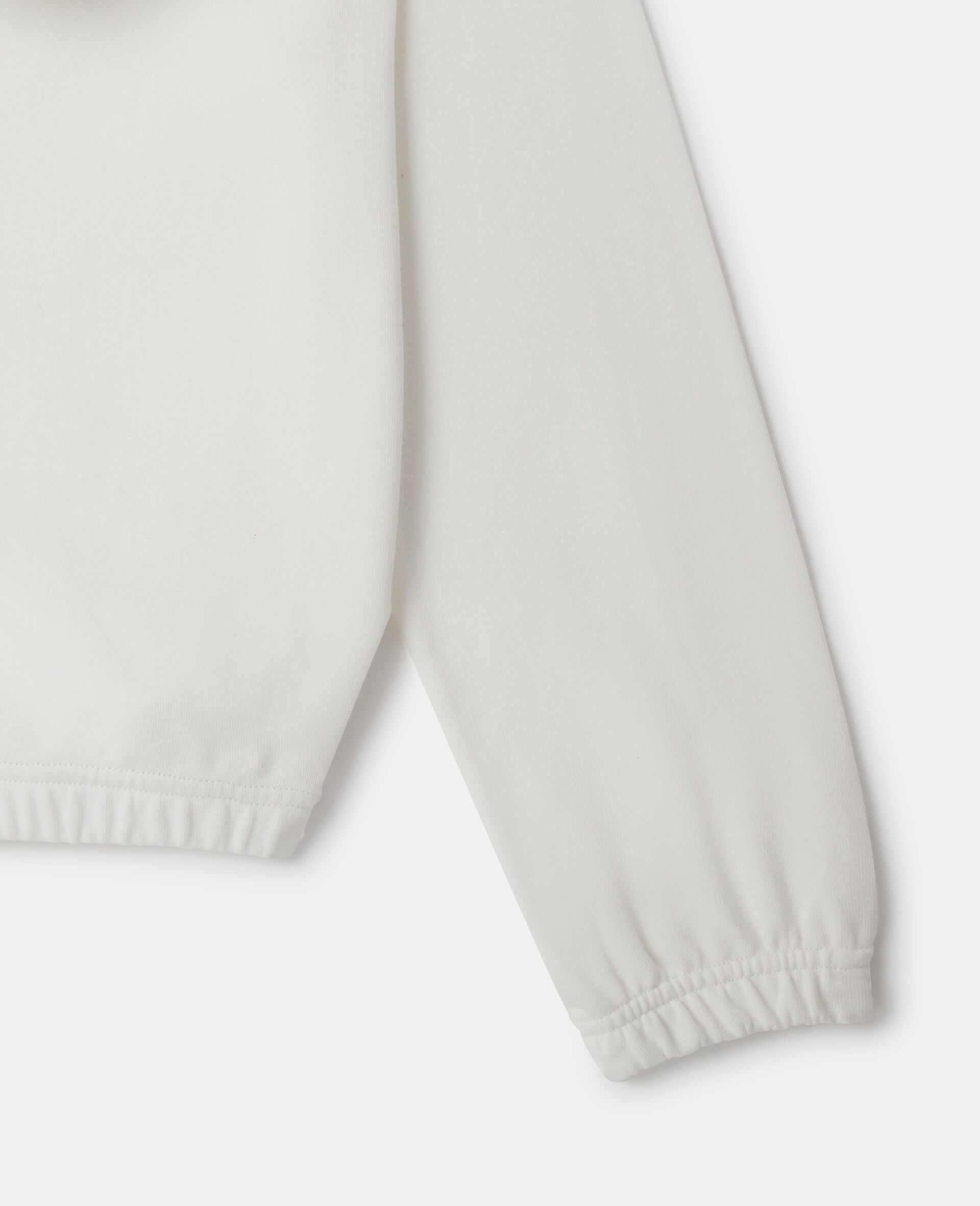 Heart Embroidered Hoodie-White-large Heart Embroidered Hoodie-White-large image number 1