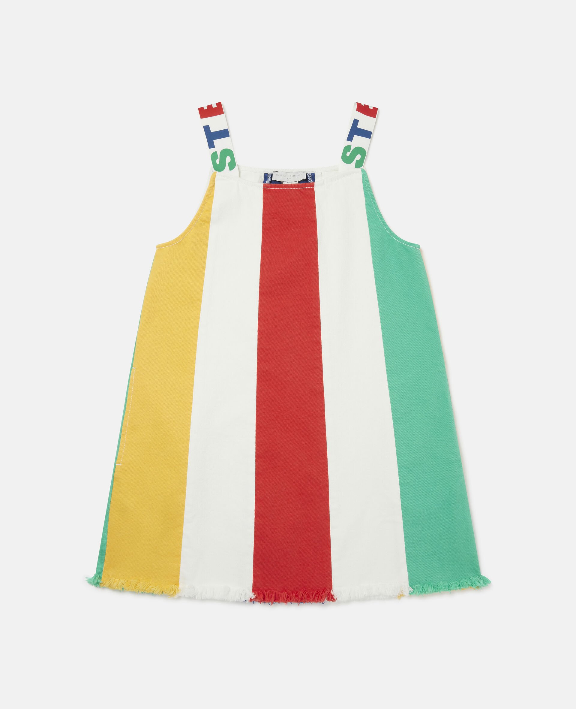 Color Block Denim Dress-Multicoloured-large image number 0