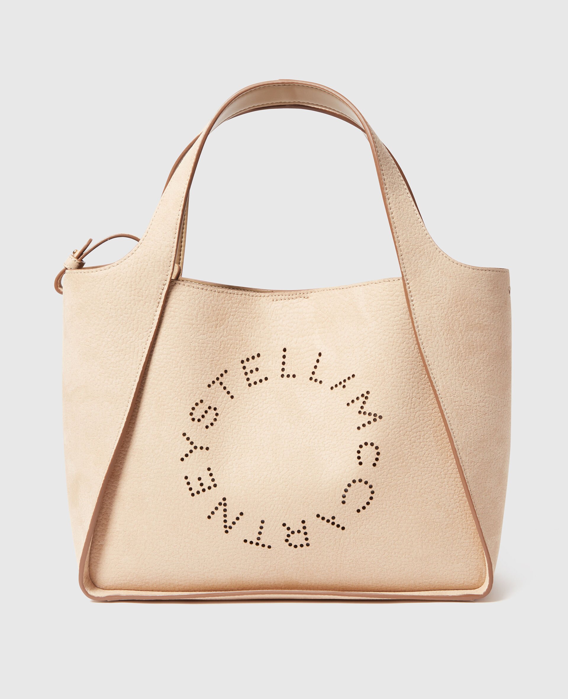 Logo Crossbody Tote Bag-Cream-large image number 0