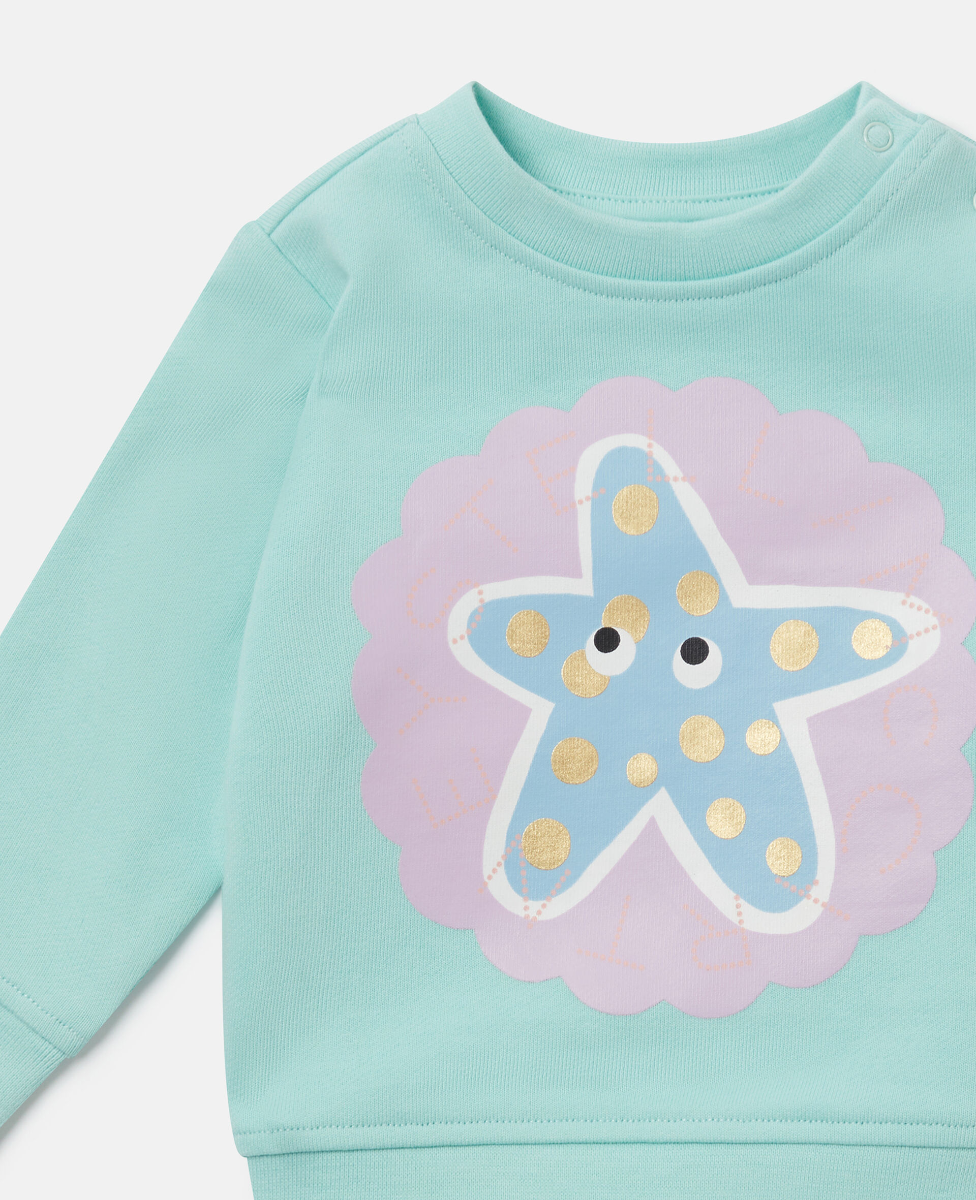 Starfish Graphic Sweatshirt-Blue-medium