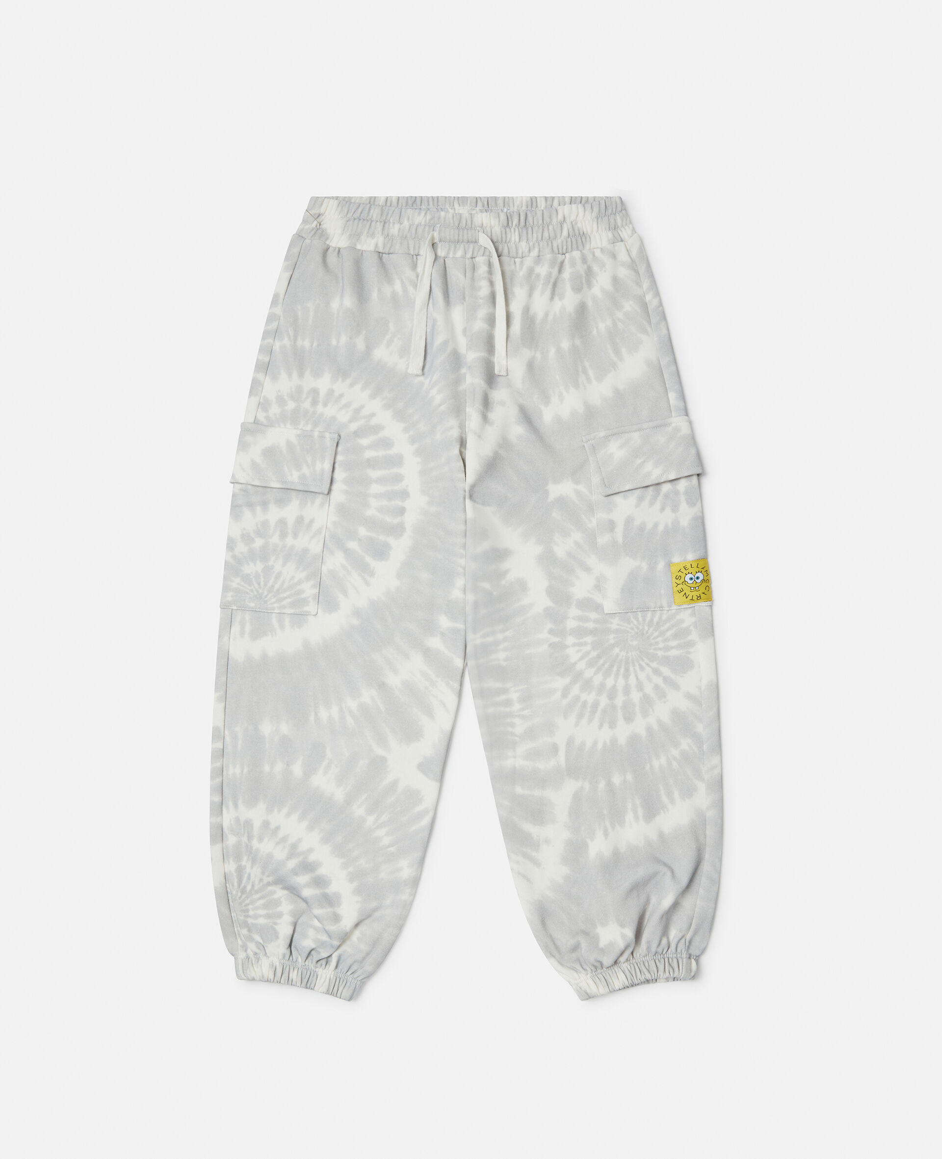 SpongeBob Tie-Dye Graphic Joggers-Grey-large image number 0