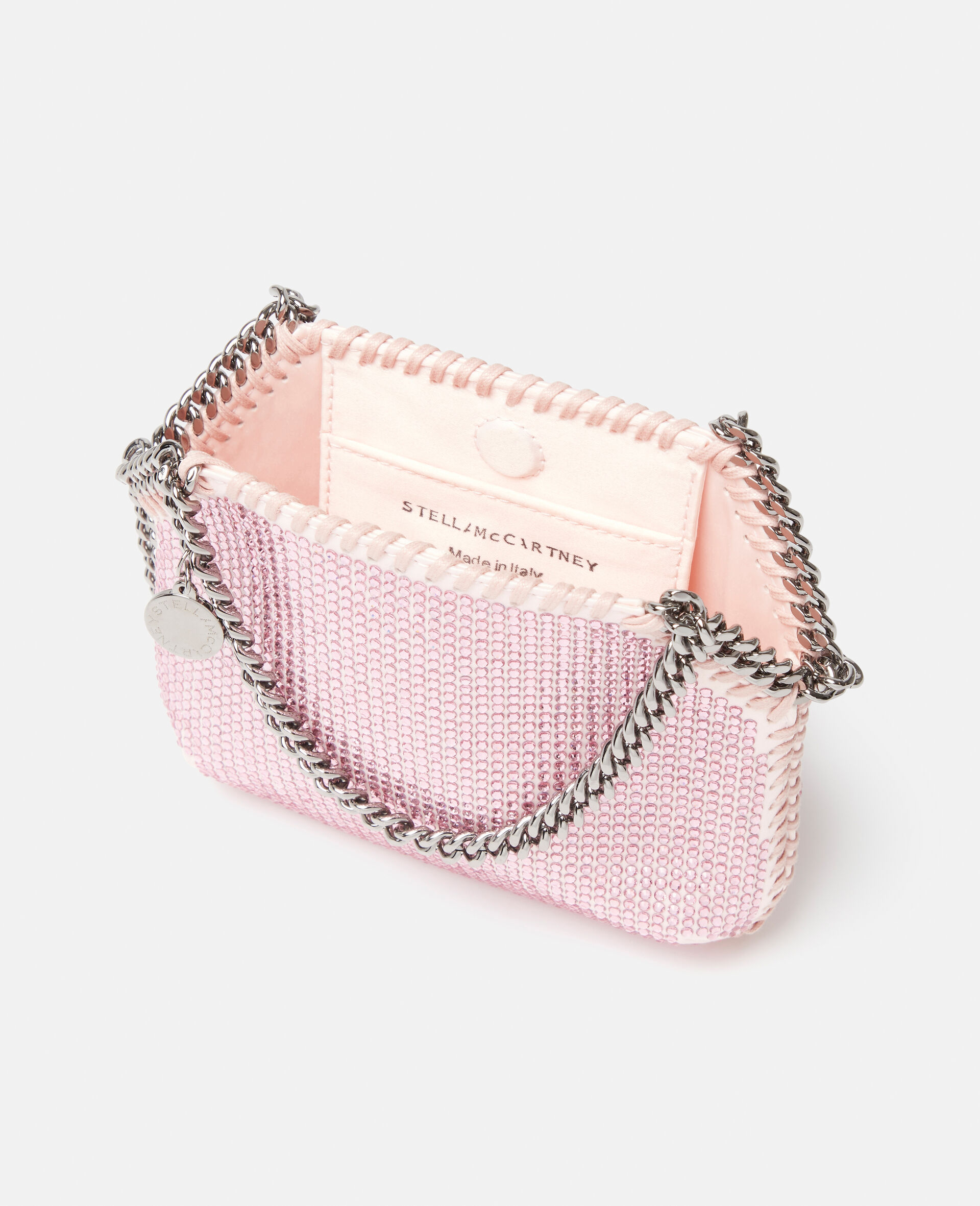 Falabella Crystal Mini Shoulder Bag-Pink-large image number 2