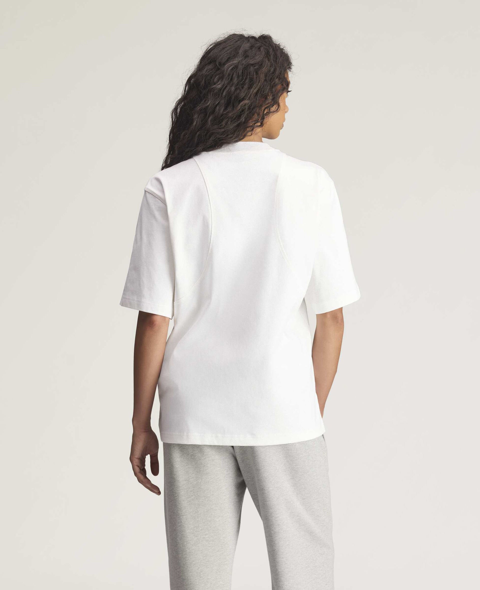 T shirt oversize avec logo-Blanc-large image number 3