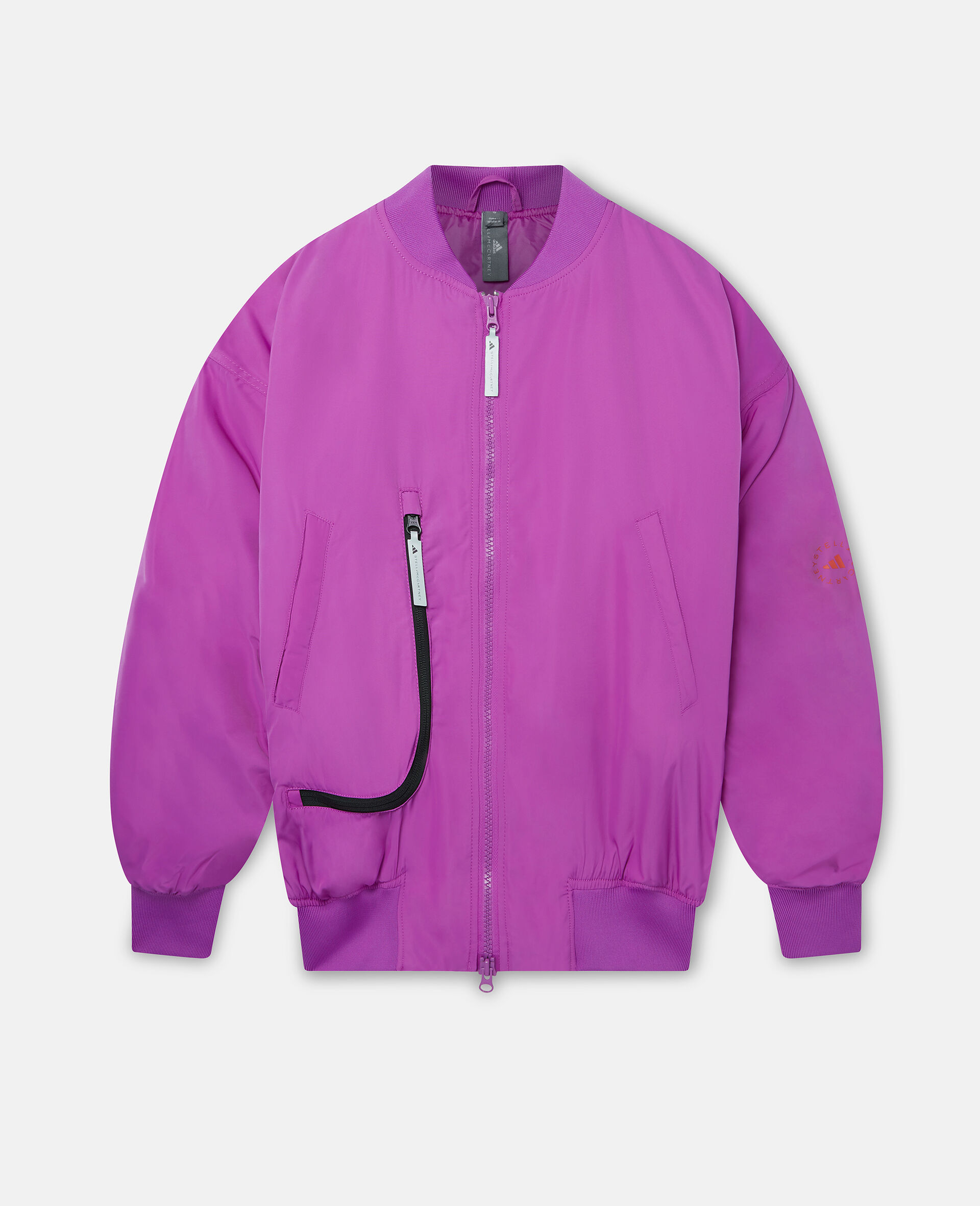 트루캐주얼 우븐 보머 재킷-Purple-medium