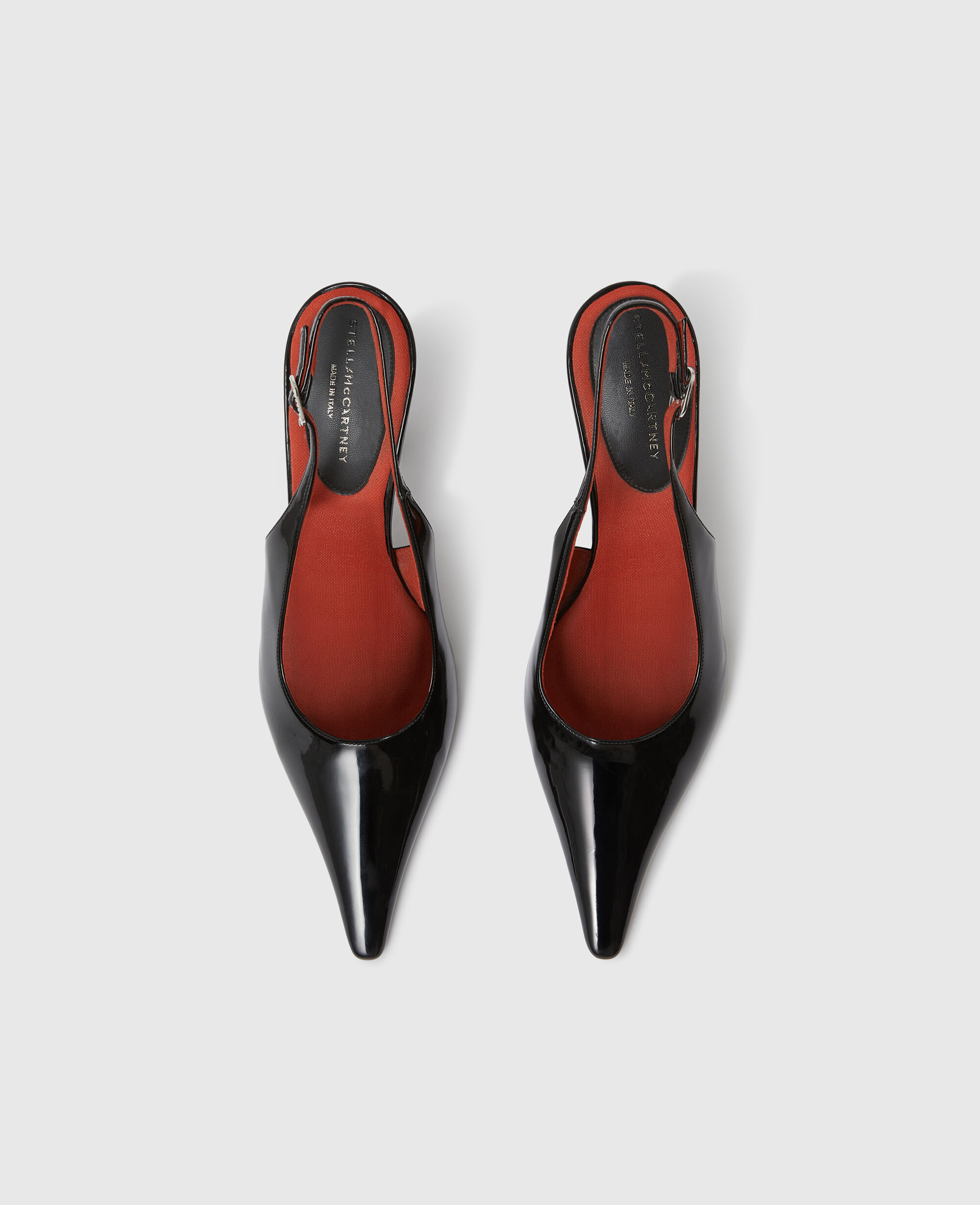 Women Black Elsa Pointed Toe Slingbacks | Stella McCartney US