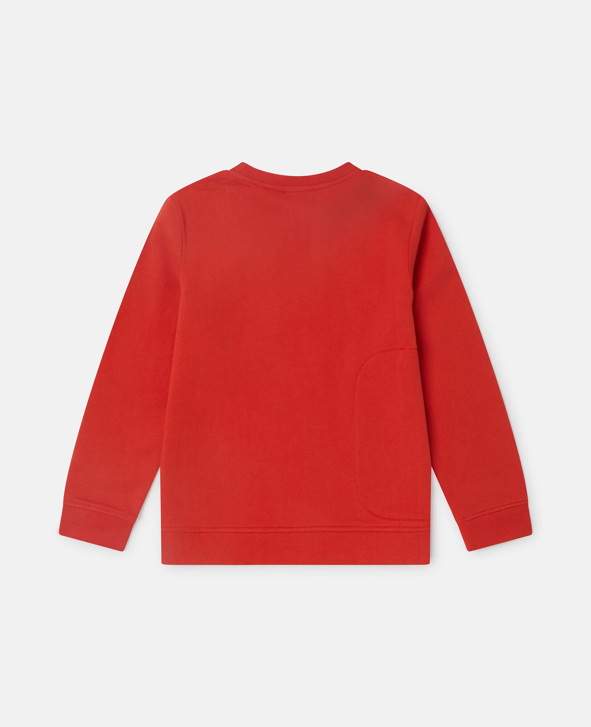 Santa Graphic Crewneck Sweatshirt-Red-large Santa Graphic Crewneck Sweatshirt-Red-large image number 2