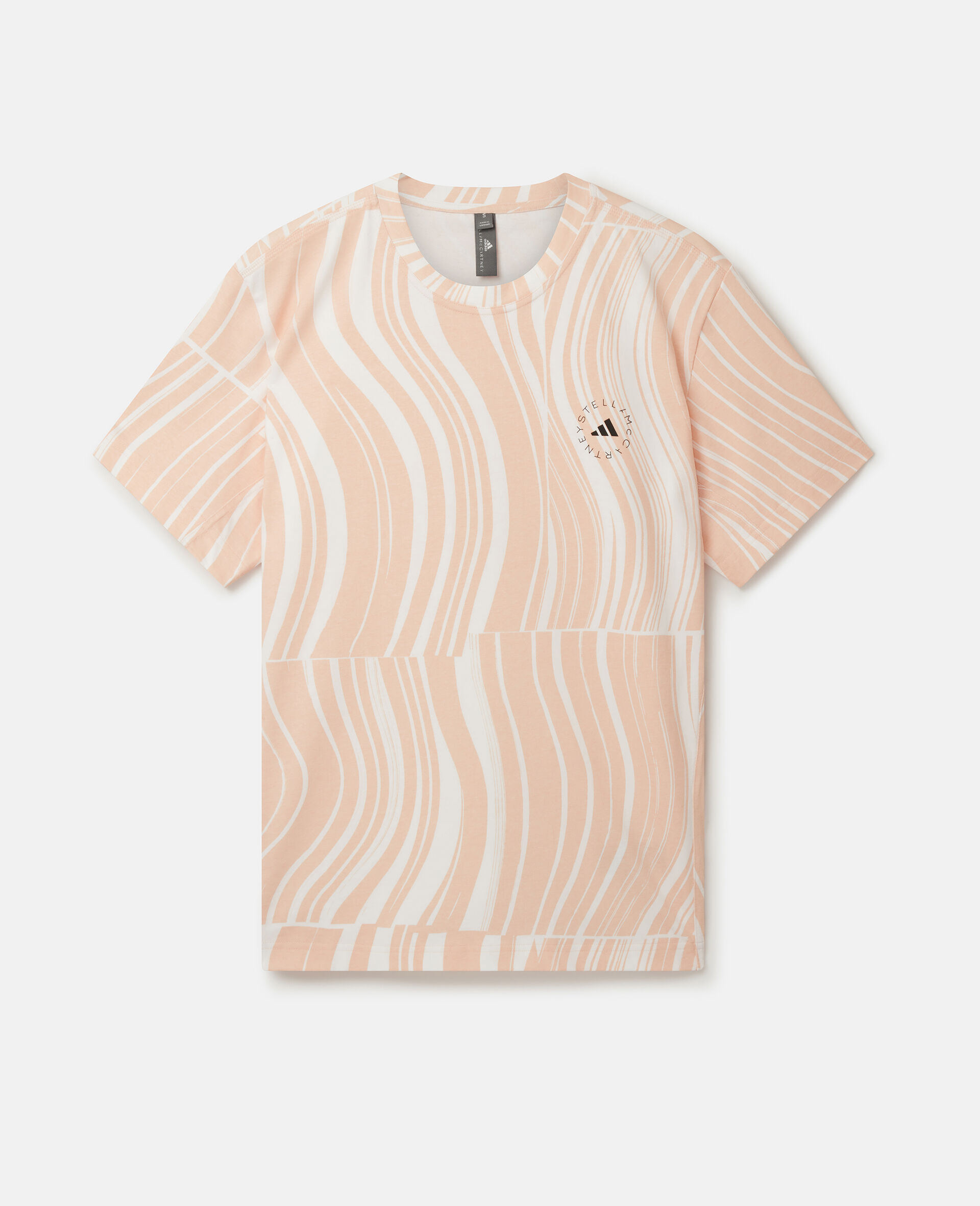 トゥルーカジュアルズ ホバーフロートプリント グラフィックTシャツ-ピンク-large