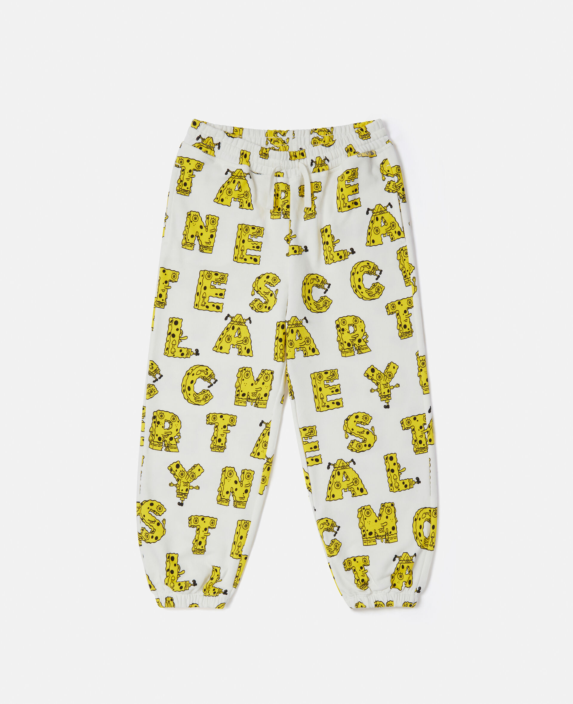 SpongeBob Graphic Joggers-Cream-medium